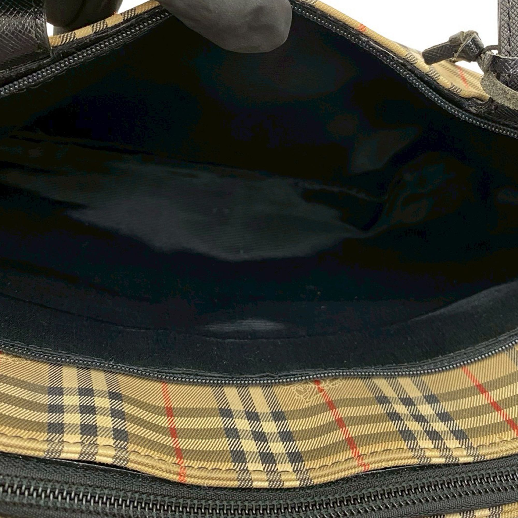 Burberry Burberry Haymarket Check Canvas Tote Size ONE SIZE - 4 Thumbnail