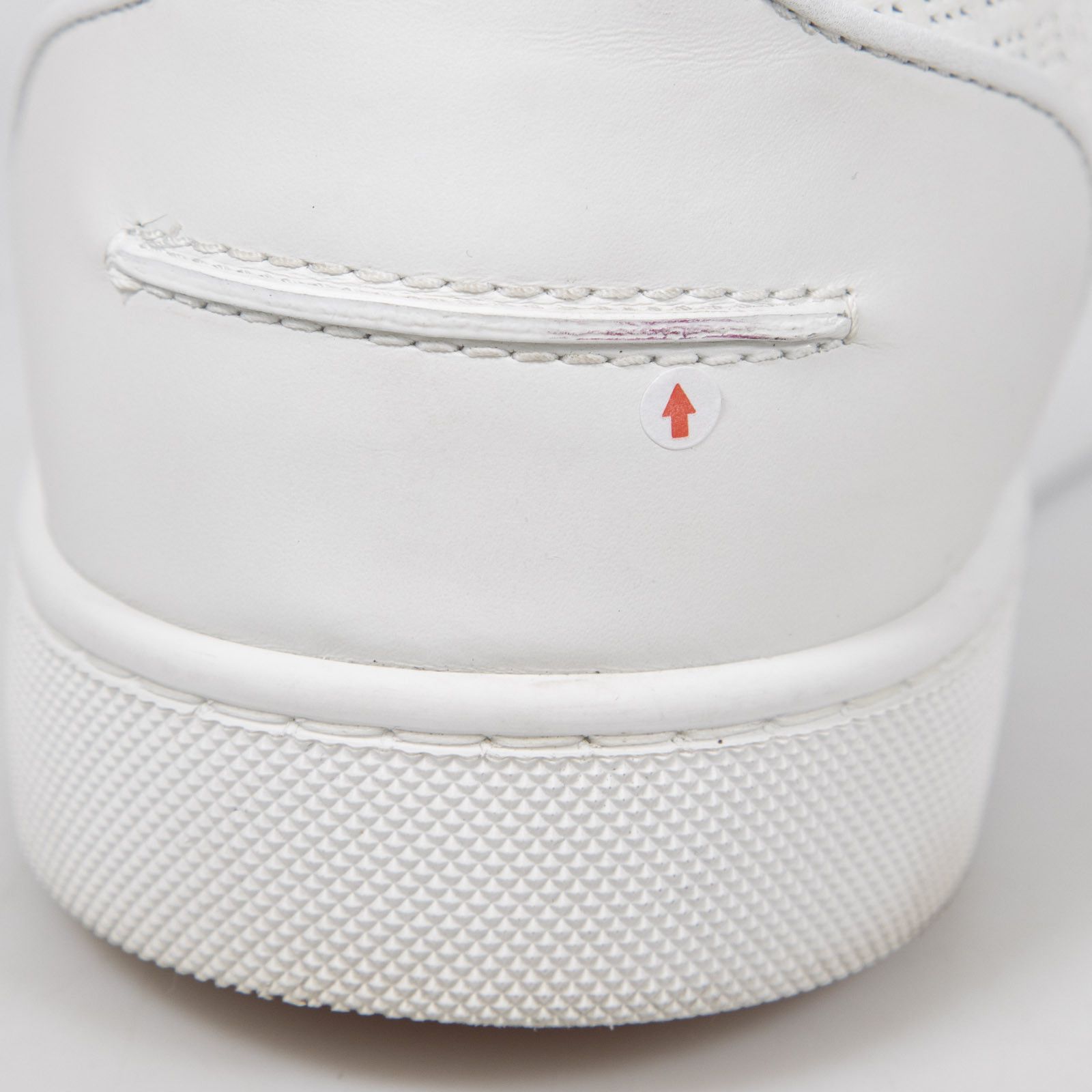 White Leather Lou Spikes Orlato Trainers