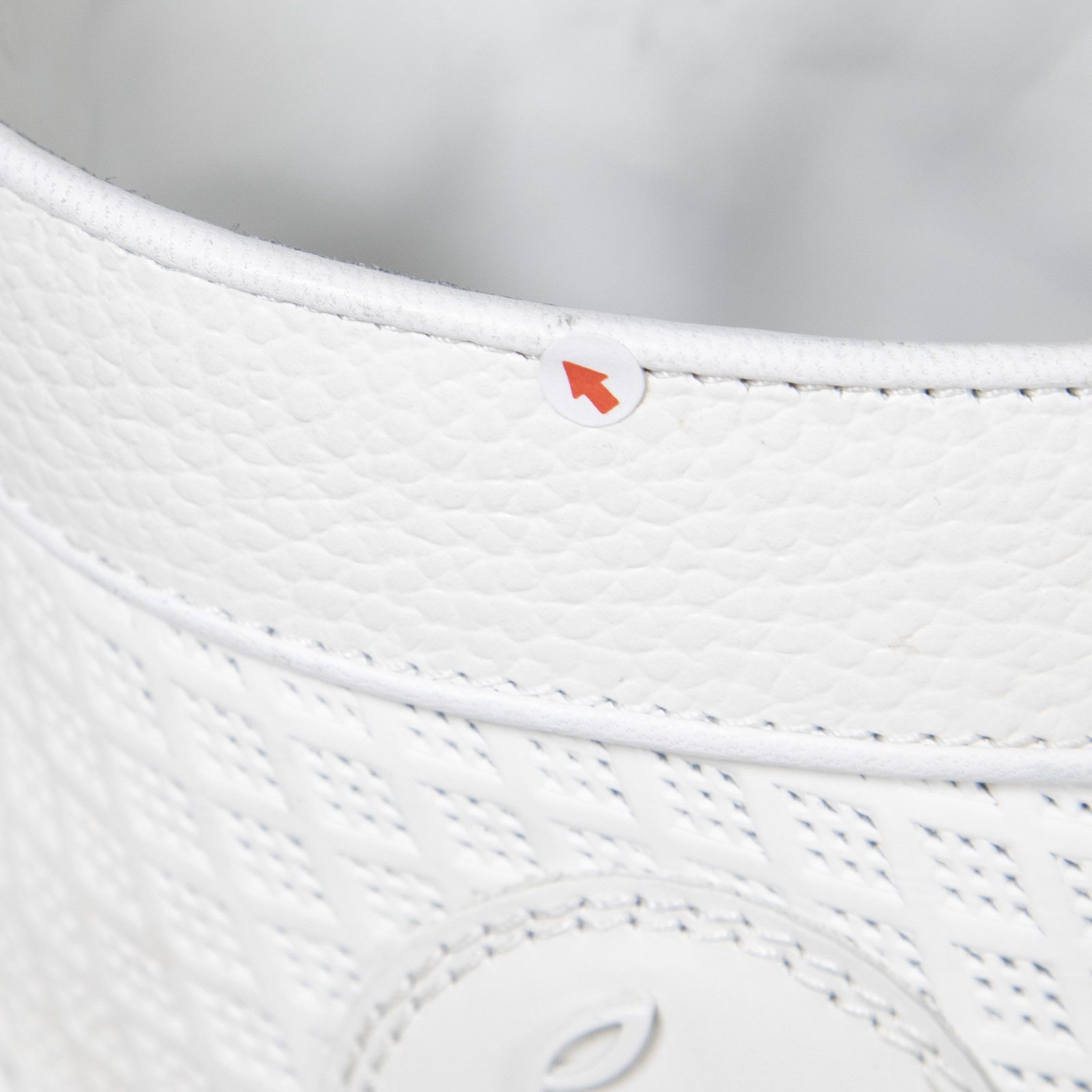 White Leather Lou Spikes Orlato Trainers