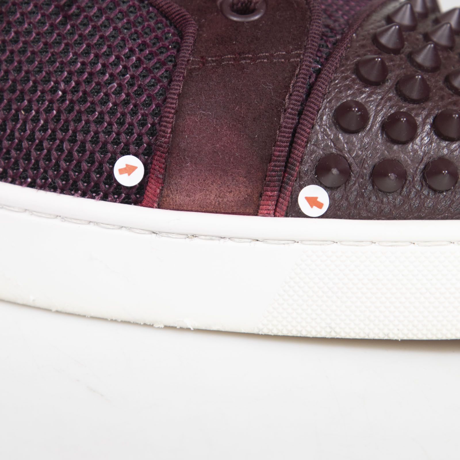 Christian Louboutin Purple Lou Spikes Orlato Trainers Size US 12 / IT 42 - 8 Thumbnail