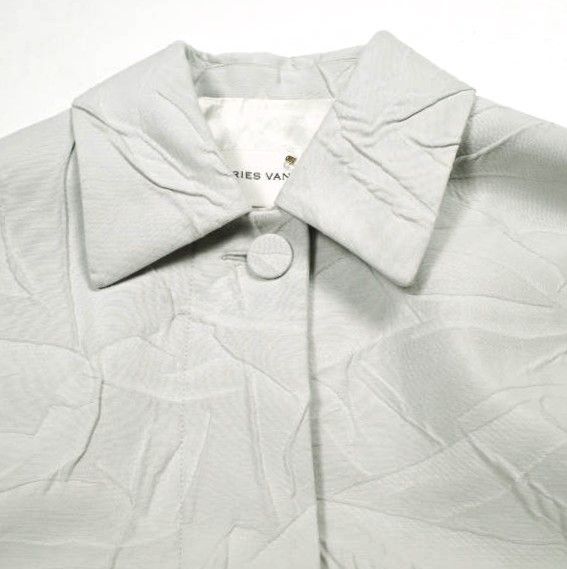 Dries Van Noten Dries Van Noten Dries Van Noten ROOLSY 9034 W.W.COAT Cotton Silk Blend Coat Textile Outerwear 242-010202-9034-012 DUTY FREE for USA Size ONE SIZE - 5 Thumbnail