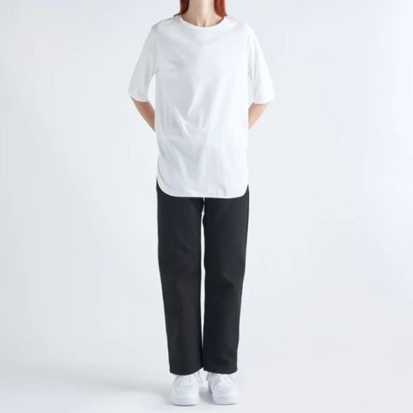 Other Other ATON SUVIN 60/2 Round Hem S/S T-Shirt Cotton T-Shirt Textile T-Shirts KKAGIM5016 DUTY FREE for USA Size ONE SIZE - 3 Thumbnail