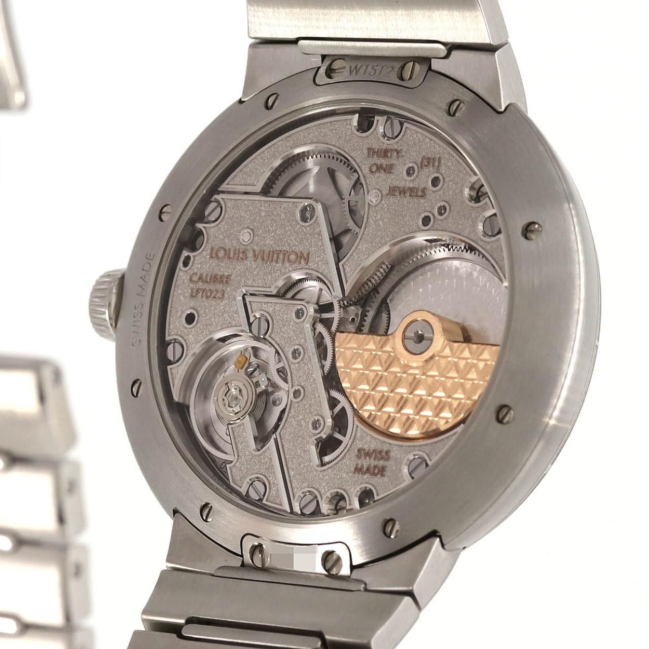Louis Vuitton Louis Vuitton Louis Vuitton Tambour Automatic Steel Metal Automatic W1ST20 DUTY FREE for USA Size ONE SIZE - 7 Thumbnail