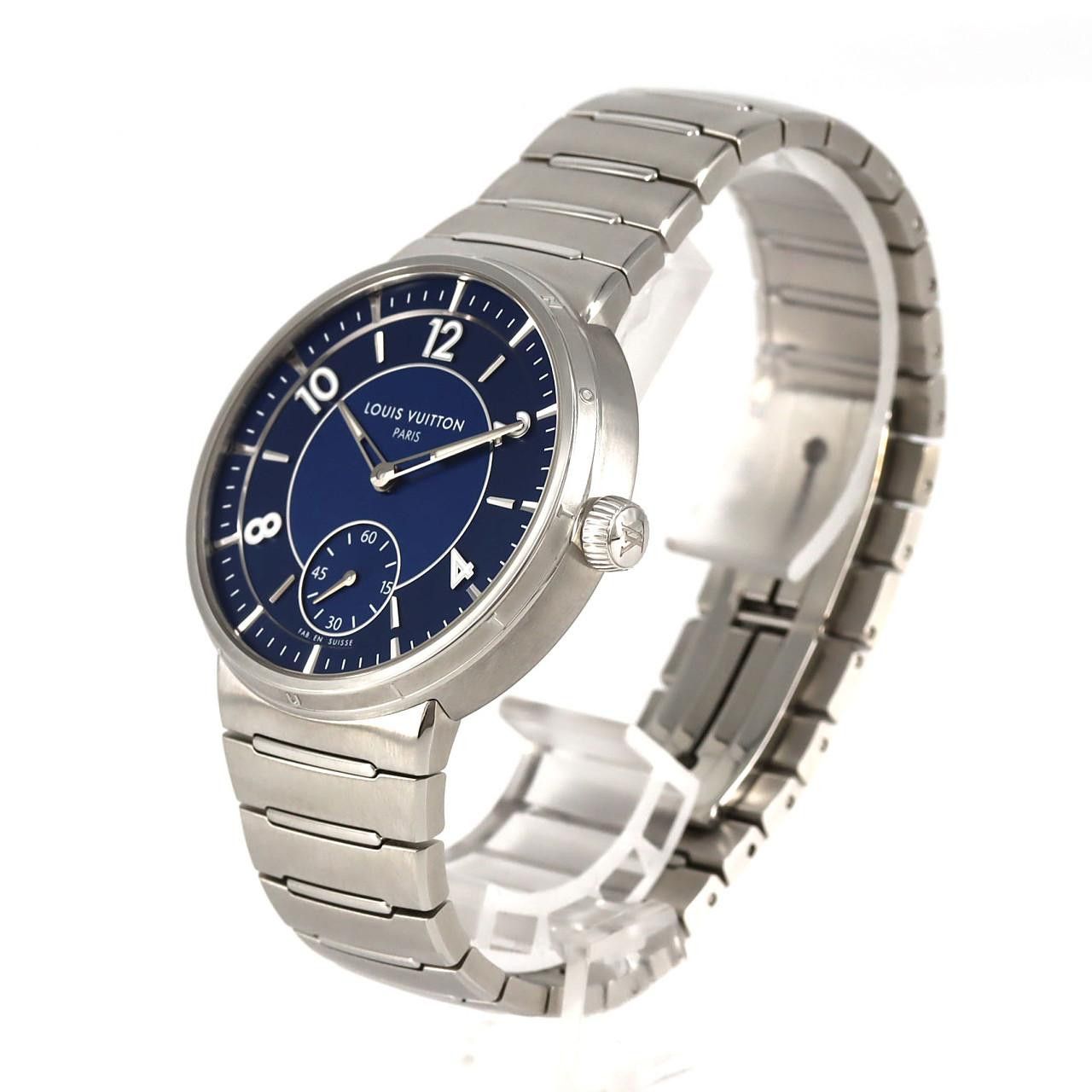 Louis Vuitton Louis Vuitton Louis Vuitton Tambour Automatic Steel Metal Automatic W1ST20 DUTY FREE for USA Size ONE SIZE - 2 Thumbnail