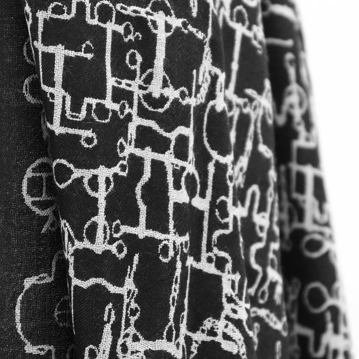 Hermes Hermes Hermès Collection Equestre Cashmere Silk Scarf Textile Scarf DUTY FREE for USA Size ONE SIZE - 2 Thumbnail