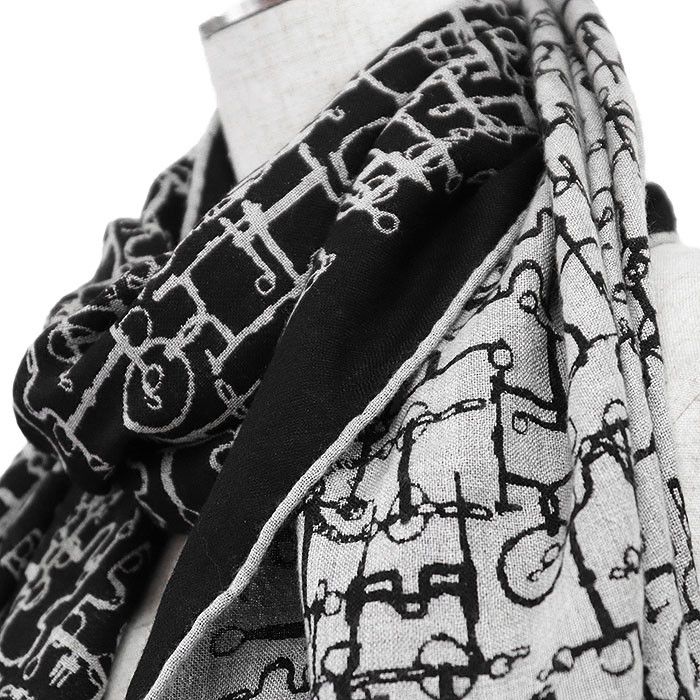 Hermes Hermes Hermès Collection Equestre Cashmere Silk Scarf Textile Scarf DUTY FREE for USA Size ONE SIZE - 12 Thumbnail