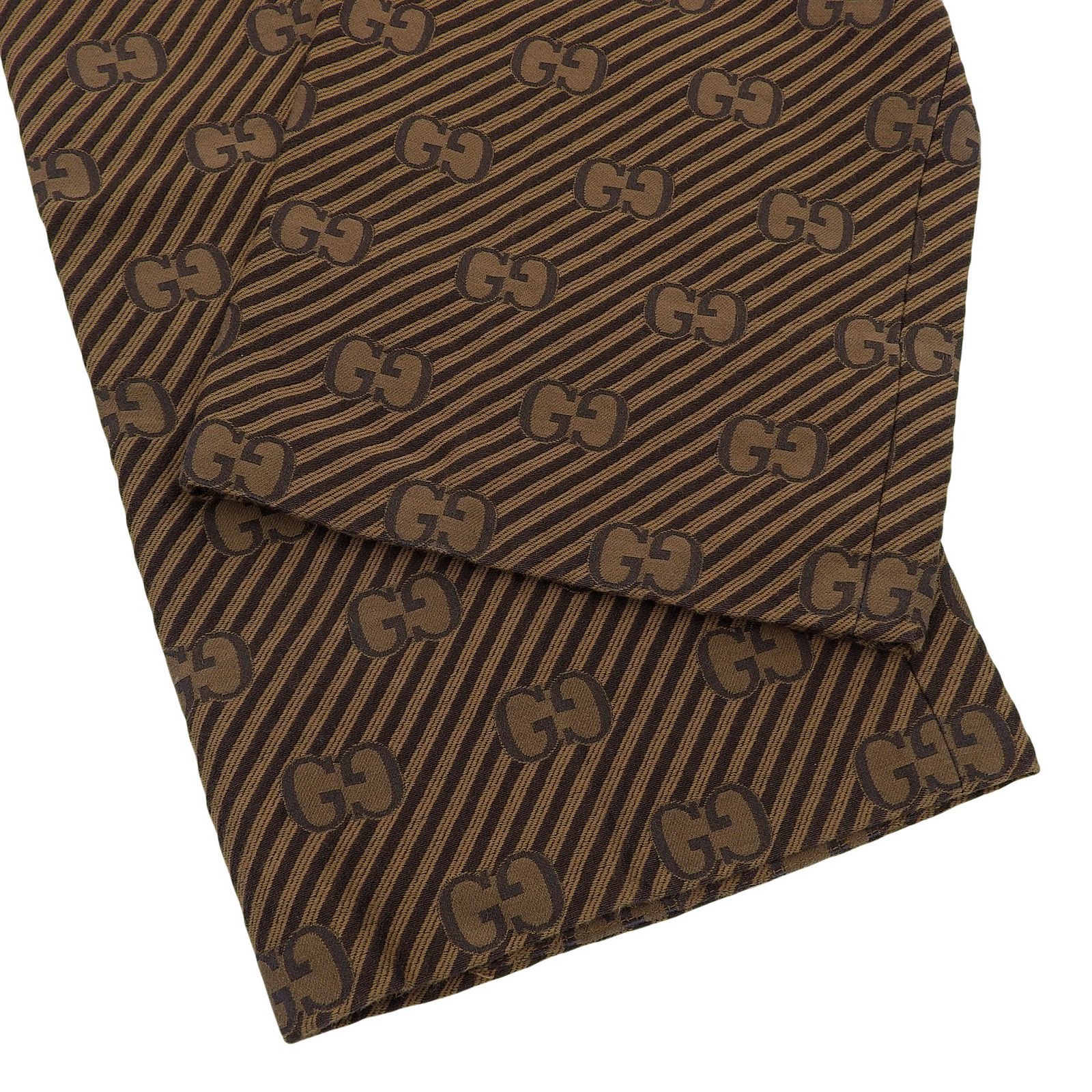 Gucci Gucci Gucci GG logo stripe pattern Cotton Silk Pants Textile Pants 630062 DUTY FREE for USA Size ONE SIZE - 4 Thumbnail