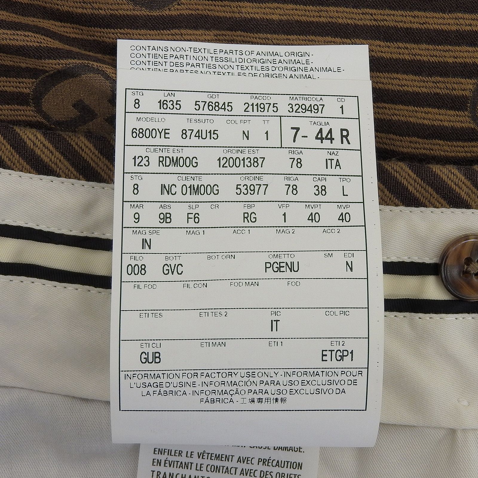 Gucci Gucci Gucci GG logo stripe pattern Cotton Silk Pants Textile Pants 630062 DUTY FREE for USA Size ONE SIZE - 8 Thumbnail