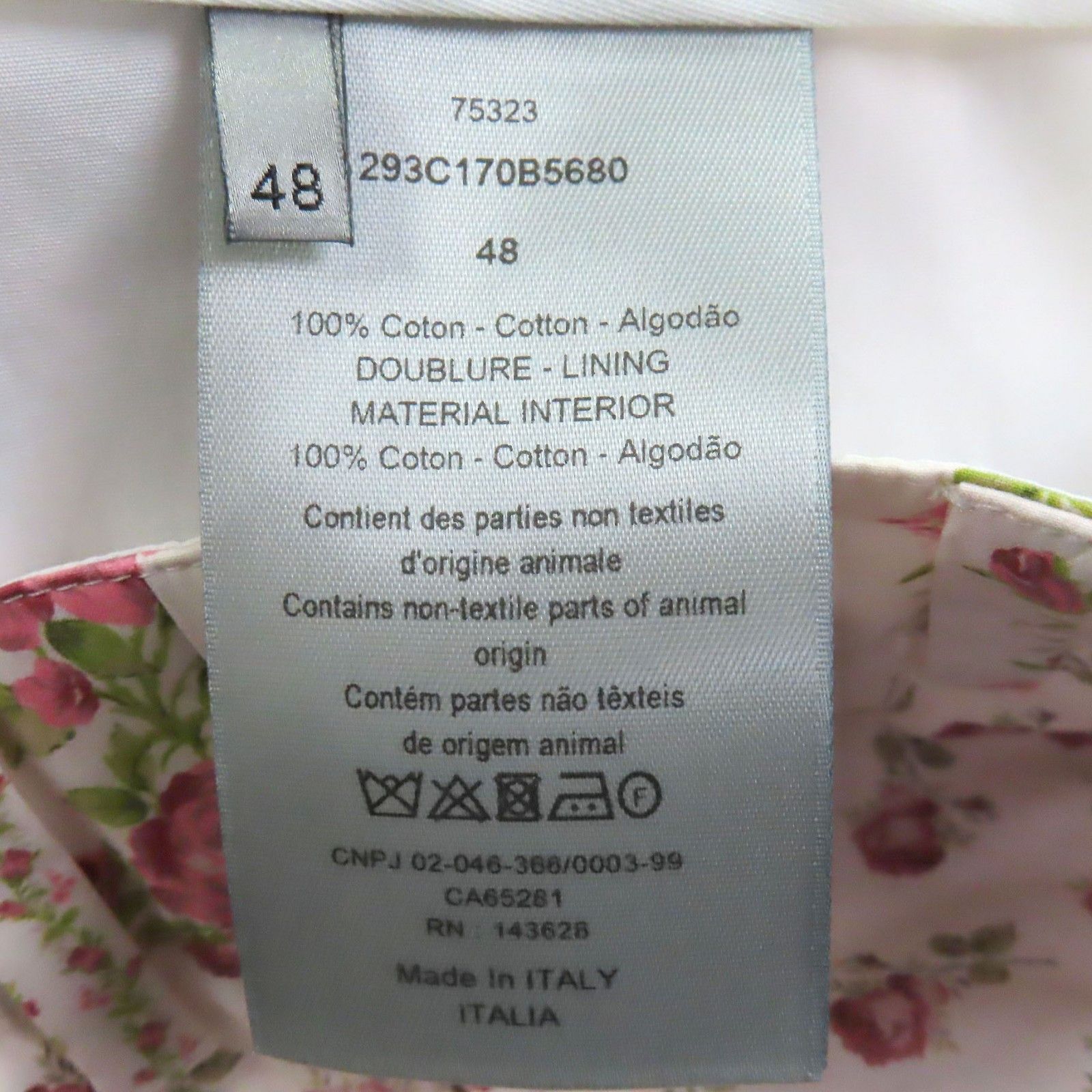 Dior Dior Dior Floral rose print Cotton Shorts Textile Shorts 293C170B5680 DUTY FREE for USA Size ONE SIZE - 6 Thumbnail