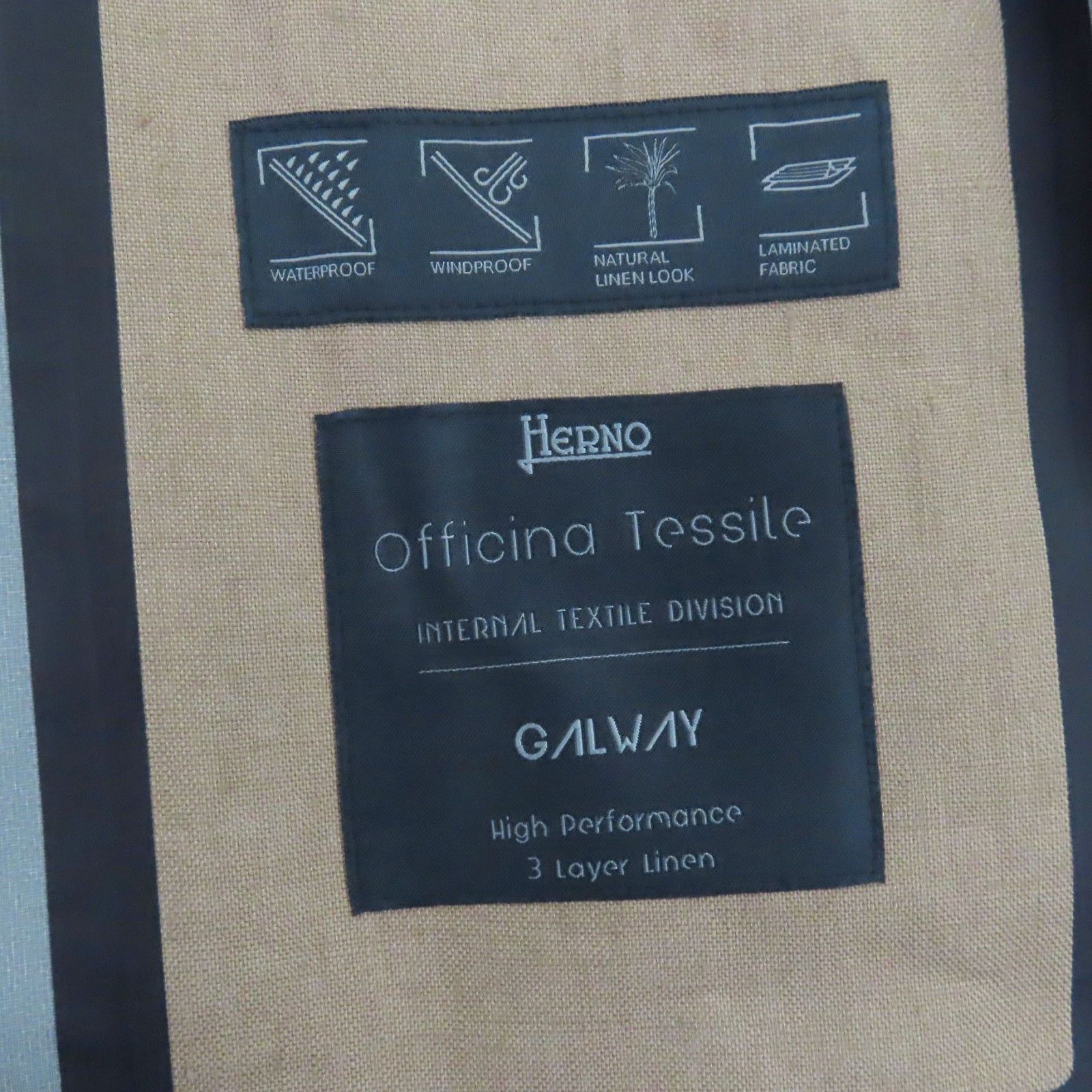 Other Other Herno Laminar 100% Linen Coat Textile Outerwear IM041UL DUTY FREE for USA Size ONE SIZE - 7 Thumbnail