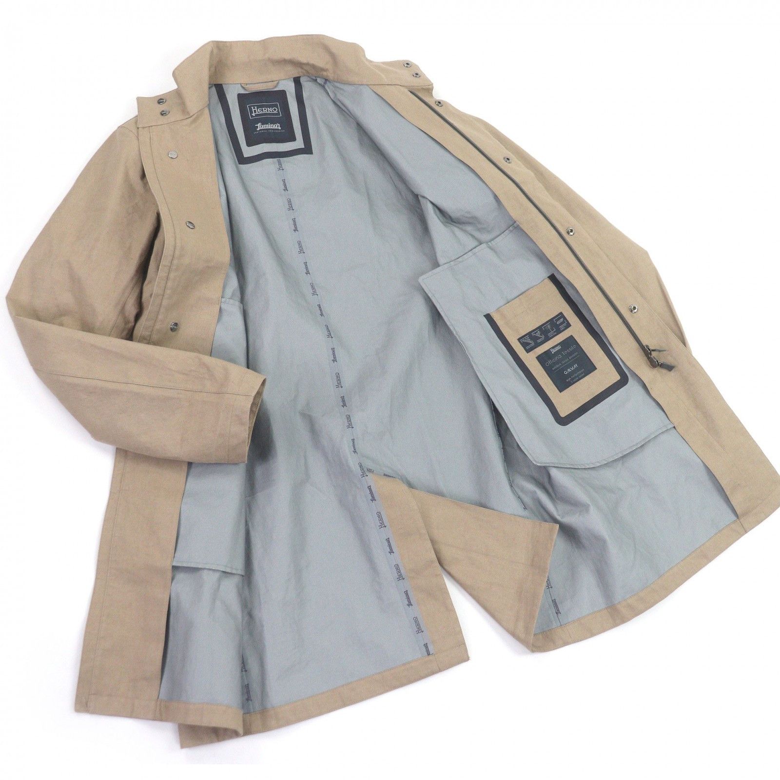 Other Other Herno Laminar 100% Linen Coat Textile Outerwear IM041UL DUTY FREE for USA Size ONE SIZE - 3 Thumbnail