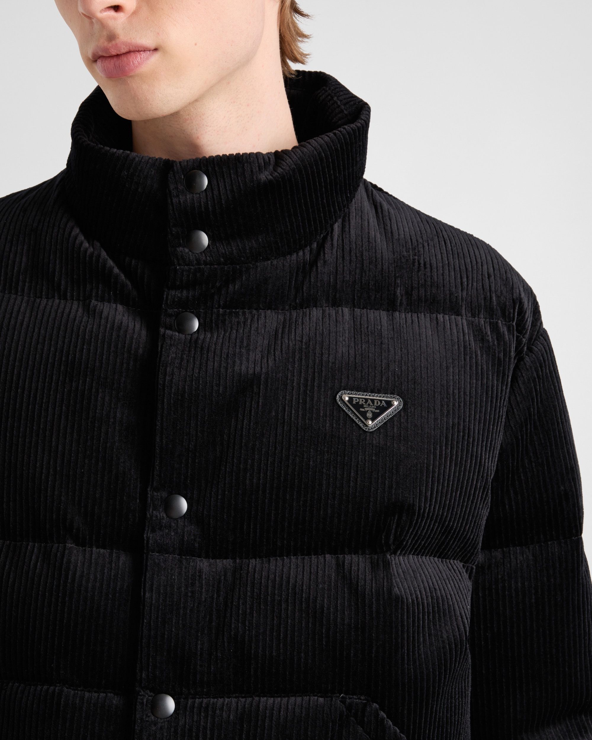 Prada Cropped corduroy down jacket Size US XL / EU 56 / 4 - 3 Thumbnail