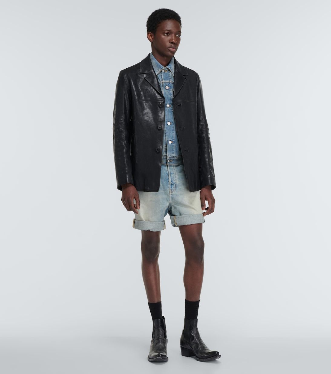 Prada Denim jacket with Prada patch Size US XS / EU 42 / 0 - 2 Thumbnail