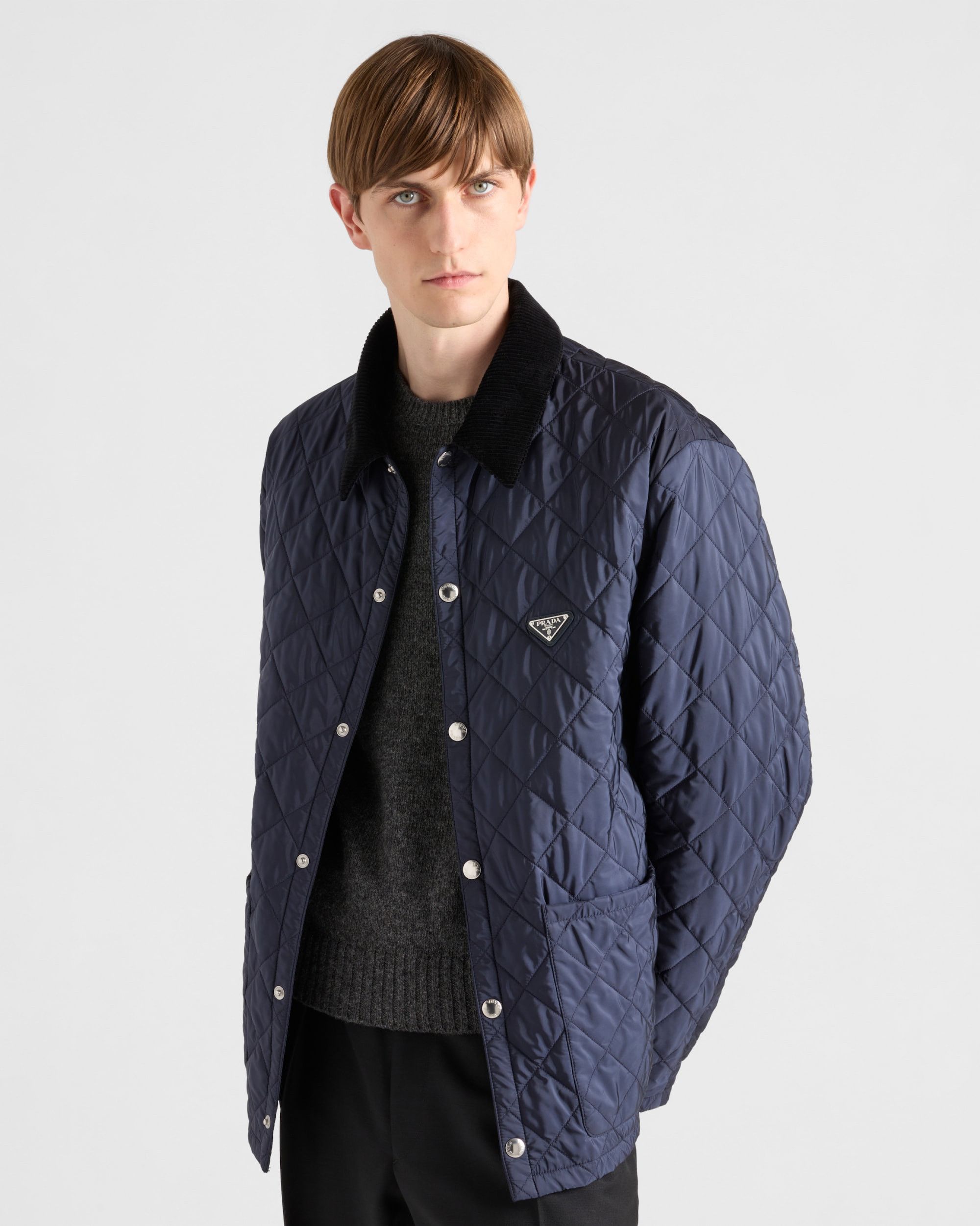 Prada $7.5K VALUE Quilted Re-Nylon jacket WITH removable inner vest Size US S / EU 44-46 / 1 - 4 Thumbnail