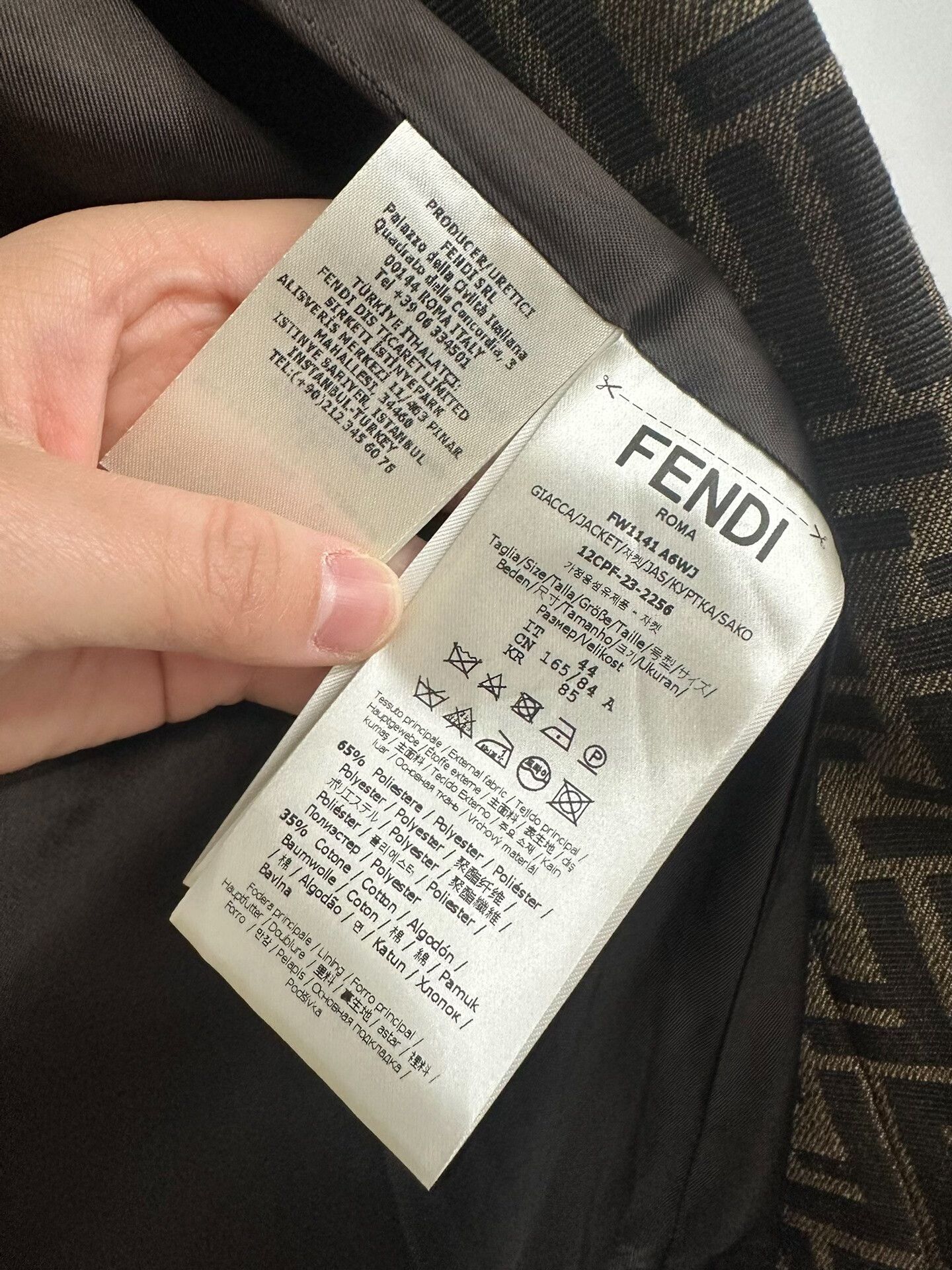 Fendi Fendi All-Over Print Coat Size 44 Size US S / EU 44-46 / 1 - 3 Thumbnail