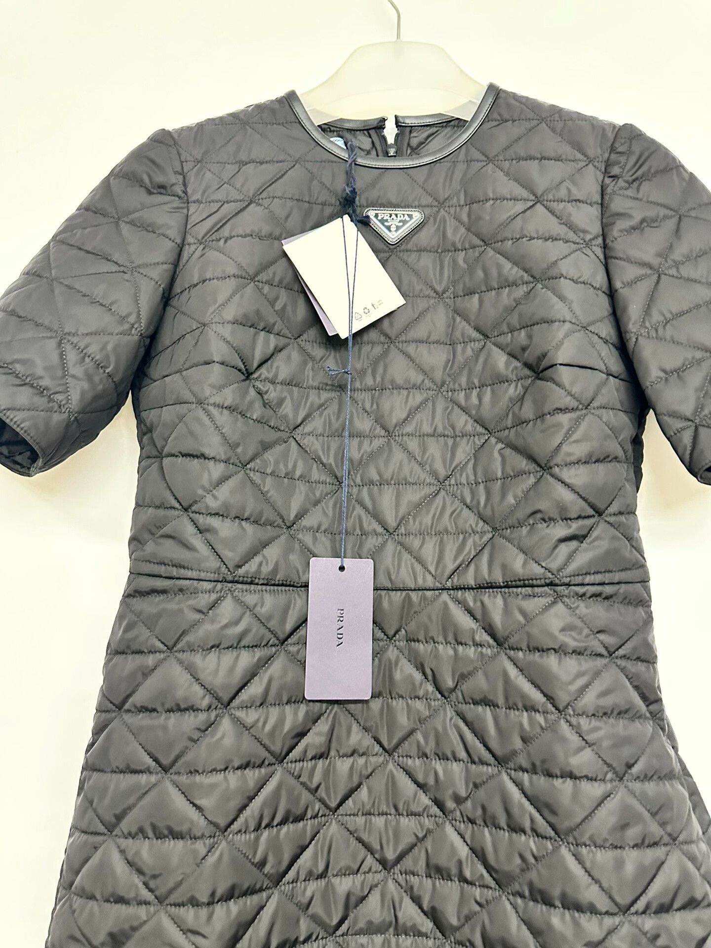 Prada Prada Quilted Short-Sleeve Dress Size S / US 4 / IT 40 - 6 Thumbnail