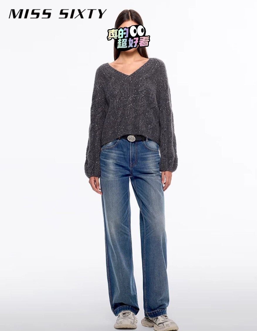 Miss Sixty MISS SIXTY Cashmere Blend Straight Jeans Size 25" / US 0 / IT 36 - 2 Thumbnail