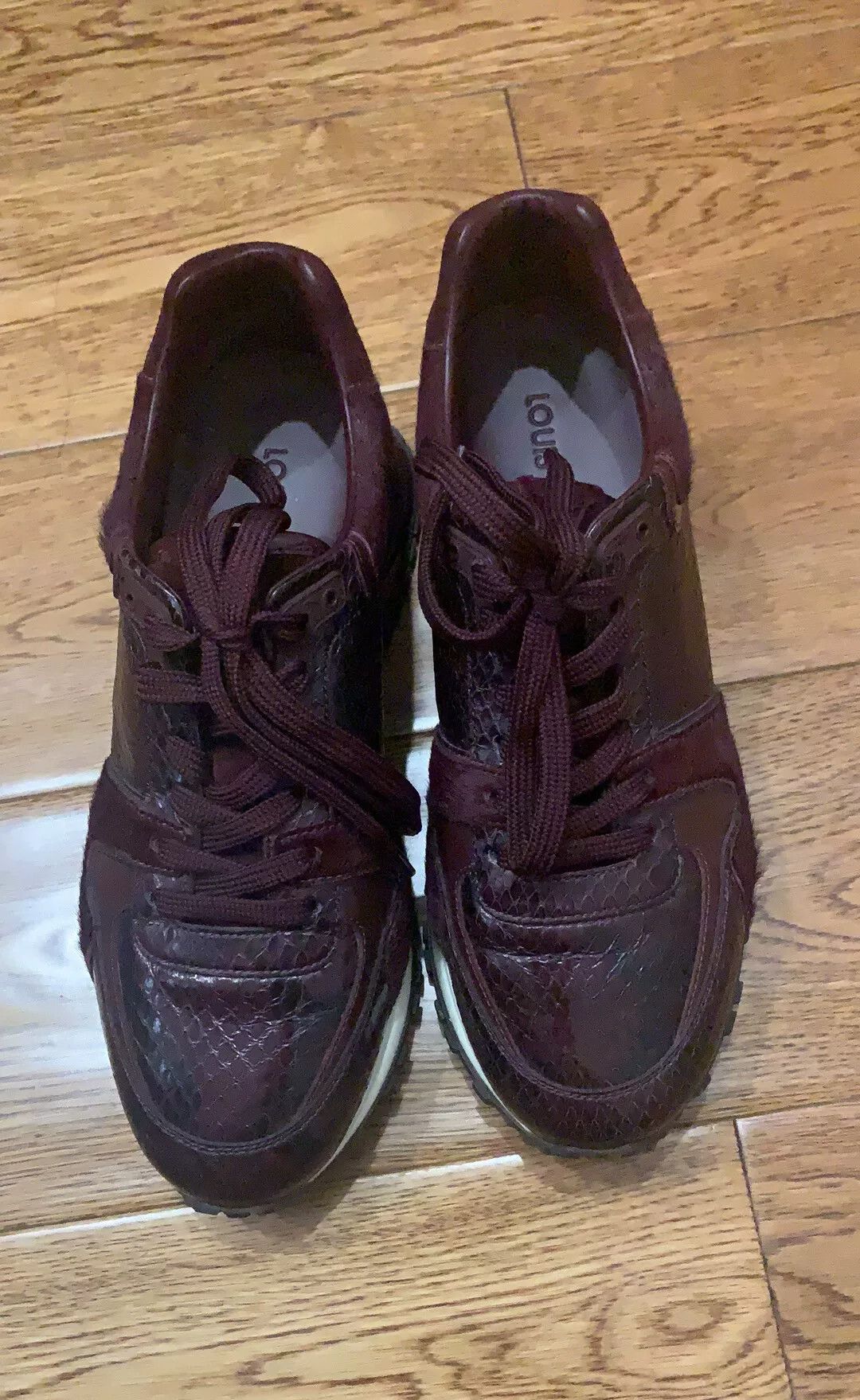 Louis Vuitton LV Python Leather Sneakers Size US 5 / IT 35 - 3 Thumbnail