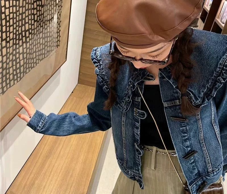 Ganni Ganni Short Denim Jacket Size XXS / US 00 / IT 34 - 7 Thumbnail