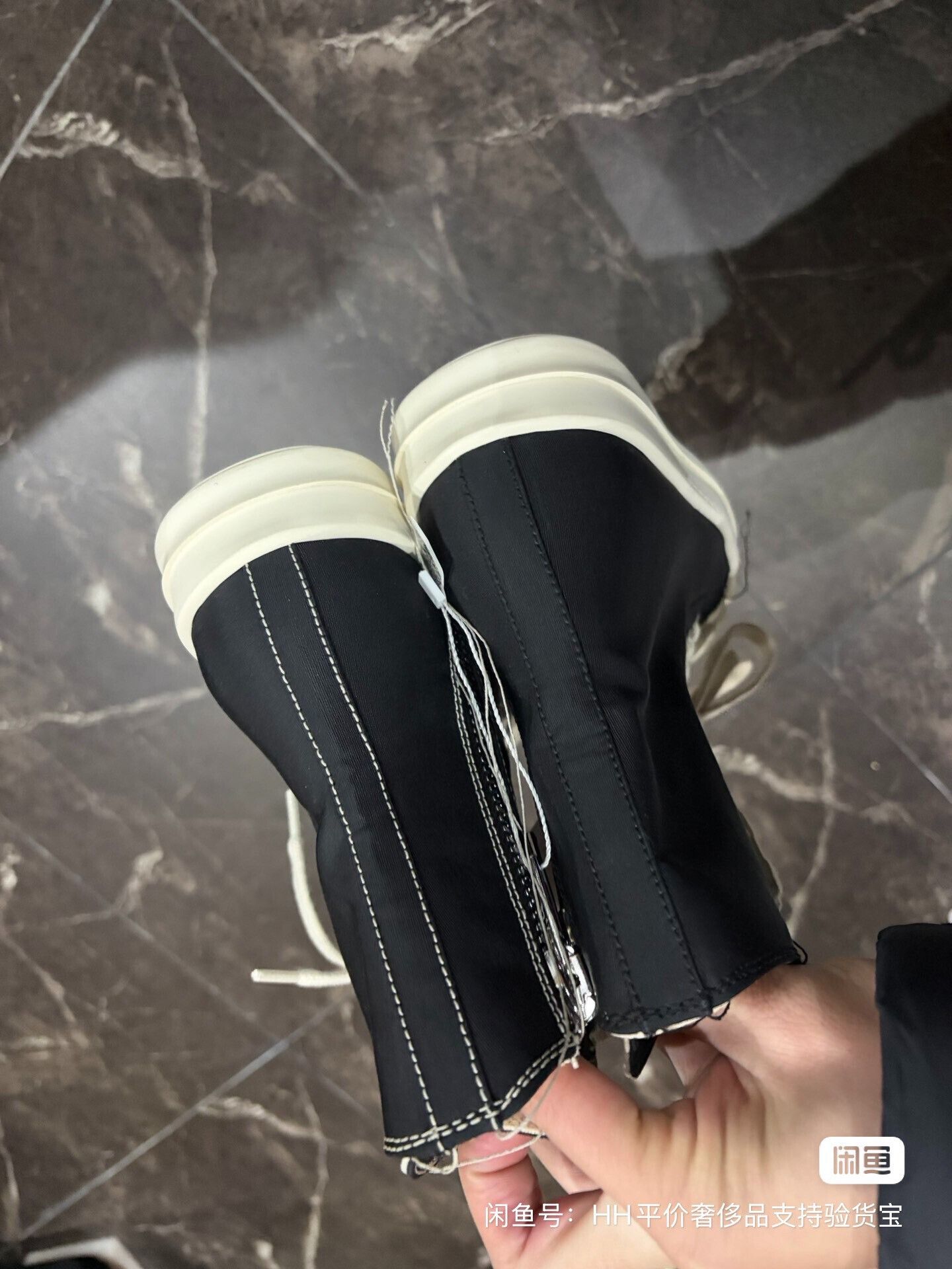Rick Owens Drkshdw Rick Owens DRKSHDW Round Toe High-Top Sneakers Size US 5.5 / IT 35.5 - 4 Thumbnail