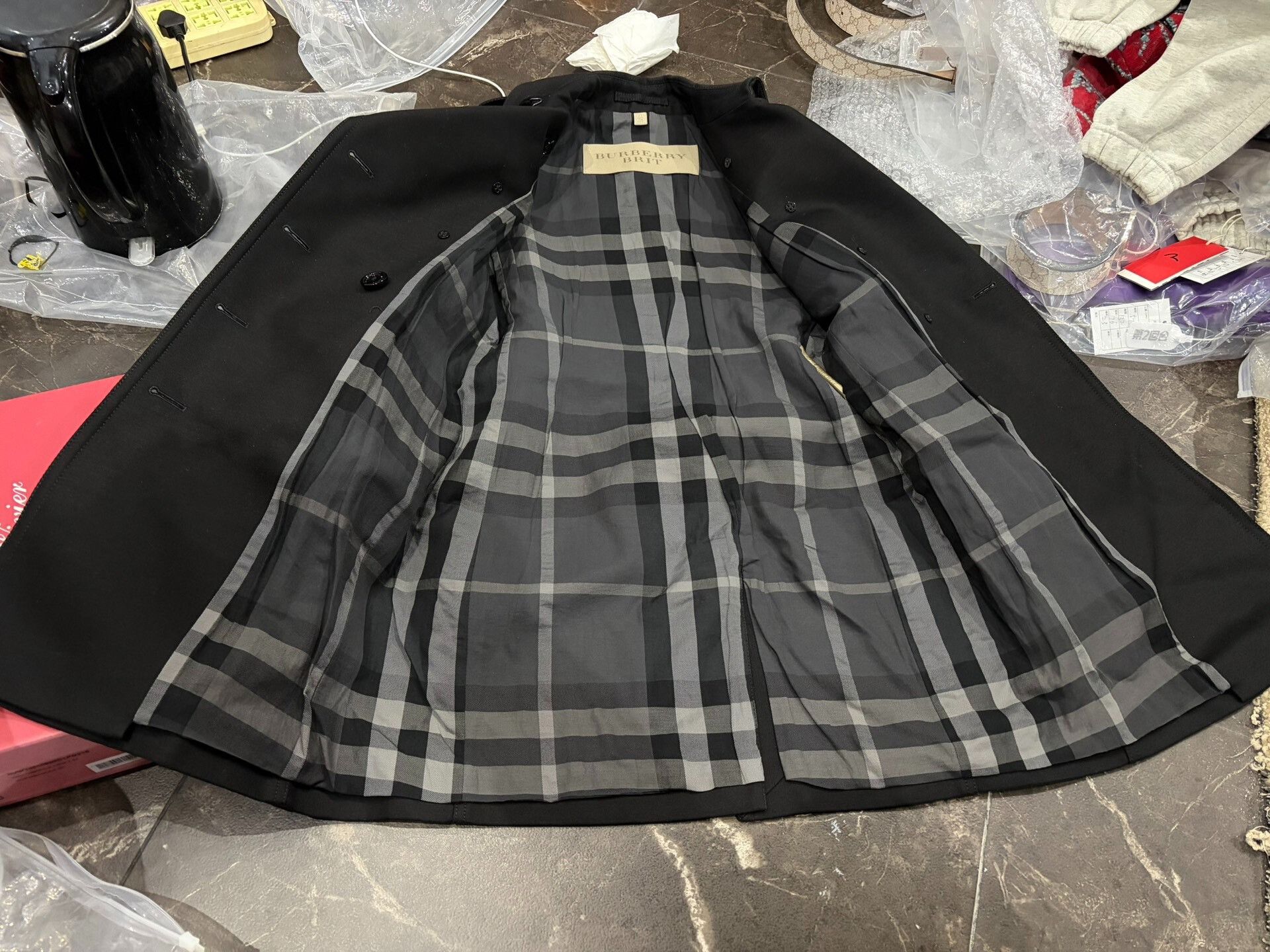 Burberry Burberry Black Trench Coat UK6 Size S / US 4 / IT 40 - 2 Thumbnail