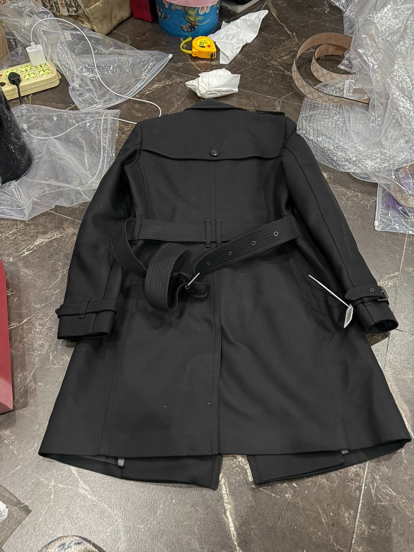 Burberry Burberry Black Trench Coat UK6 Size S / US 4 / IT 40 - 6 Thumbnail