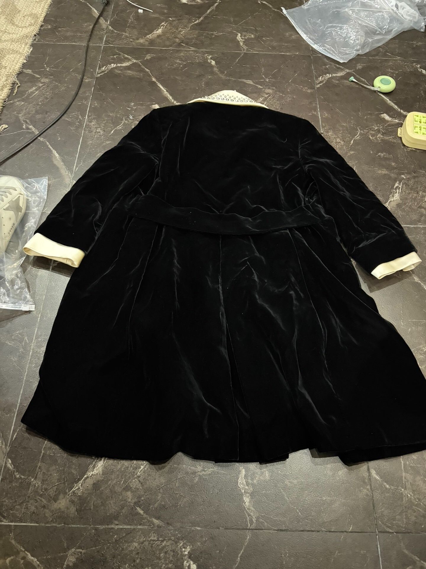 Miu Miu Miu Miu Rivet Lapel Velvet Coat Size S / US 4 / IT 40 - 7 Thumbnail