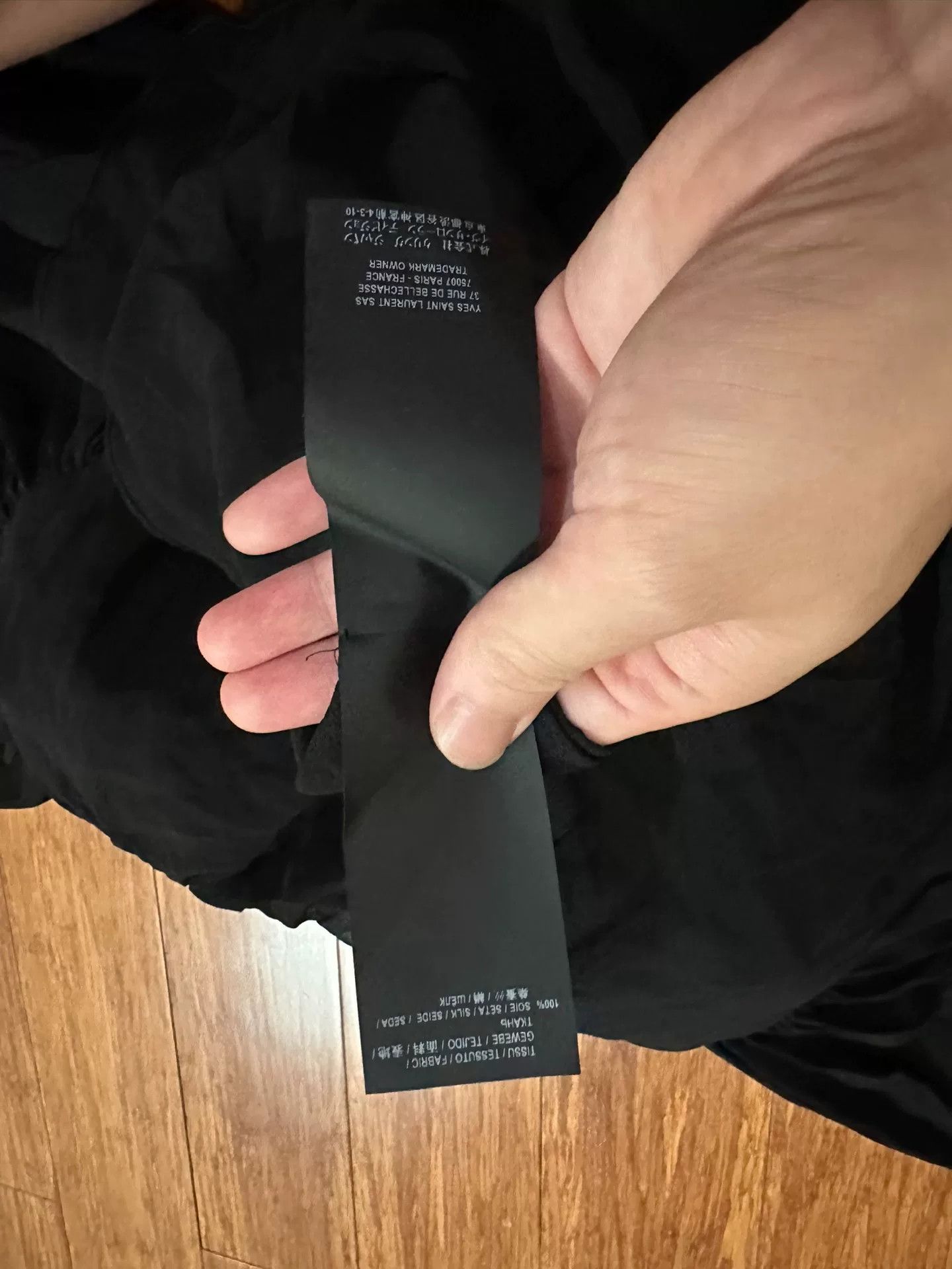 Saint Laurent Paris Saint Laurent Black Pleated Silk Top Size XS / US 0-2 / IT 36-38 - 4 Thumbnail