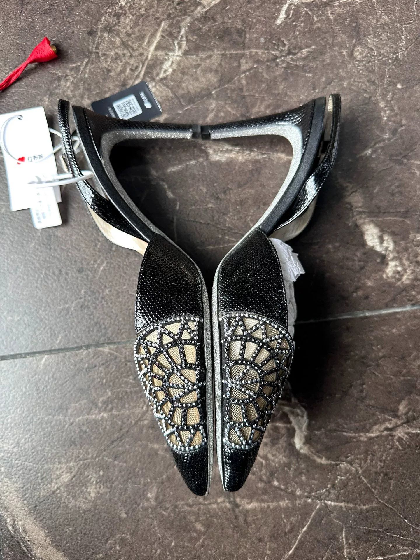 Rene Caovilla Rene Caovilla Crystal Toe Heels Size US 5.5 / IT 35.5 - 2 Thumbnail