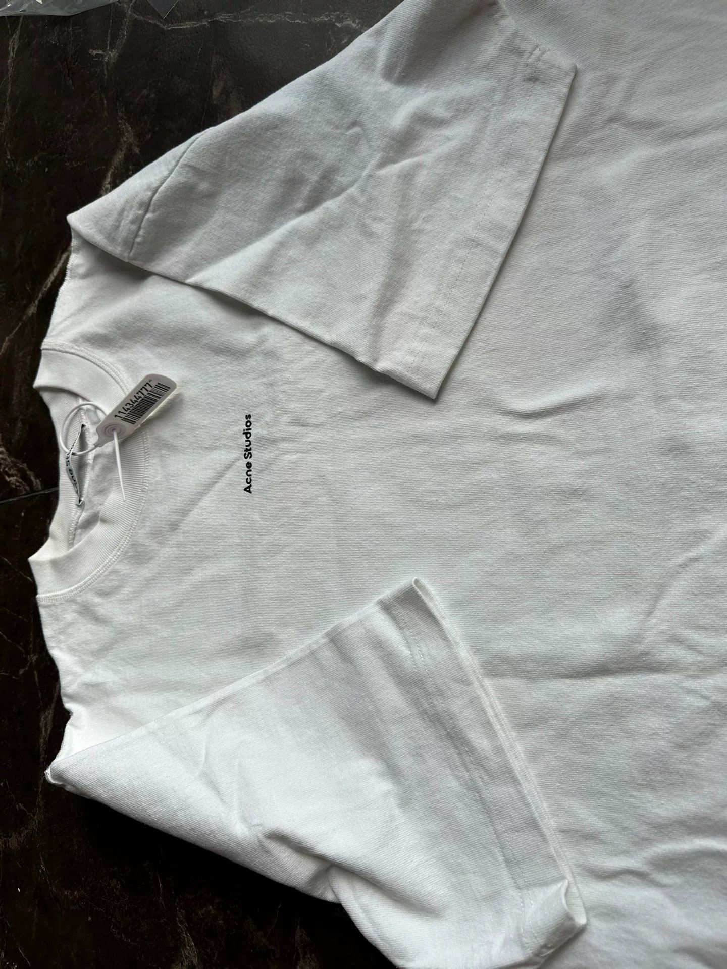 Acne Studios Acne Studios Men's Logo Print Cotton T-Shirt Size US L / EU 52-54 / 3 - 3 Thumbnail