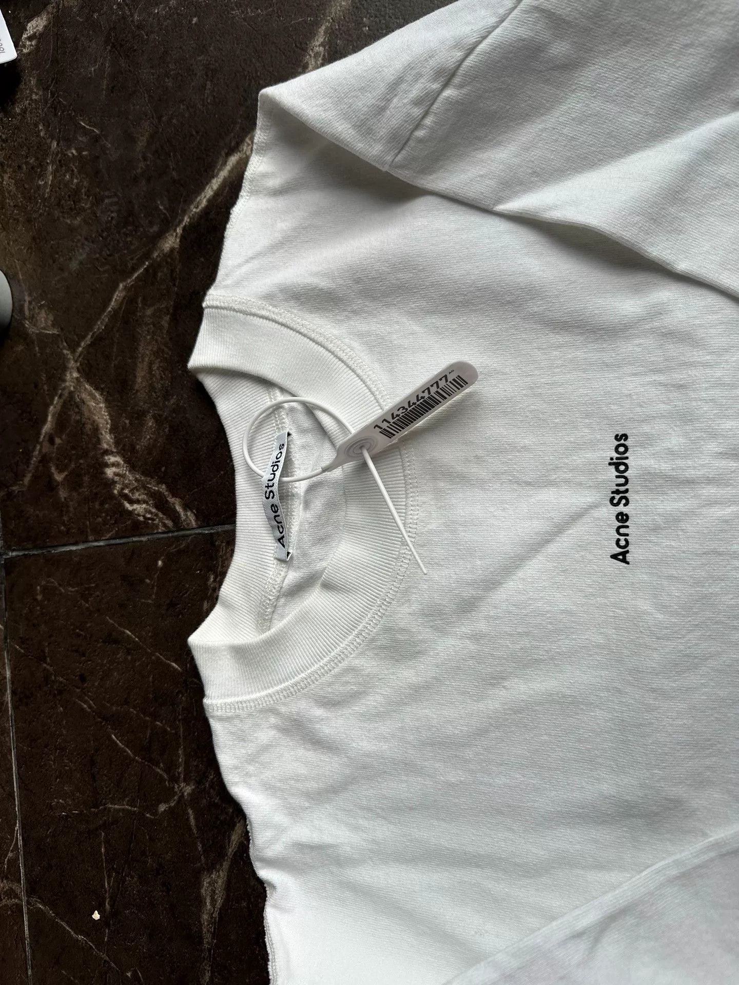 Acne Studios Acne Studios Men's Logo Print Cotton T-Shirt Size US L / EU 52-54 / 3 - 2 Thumbnail
