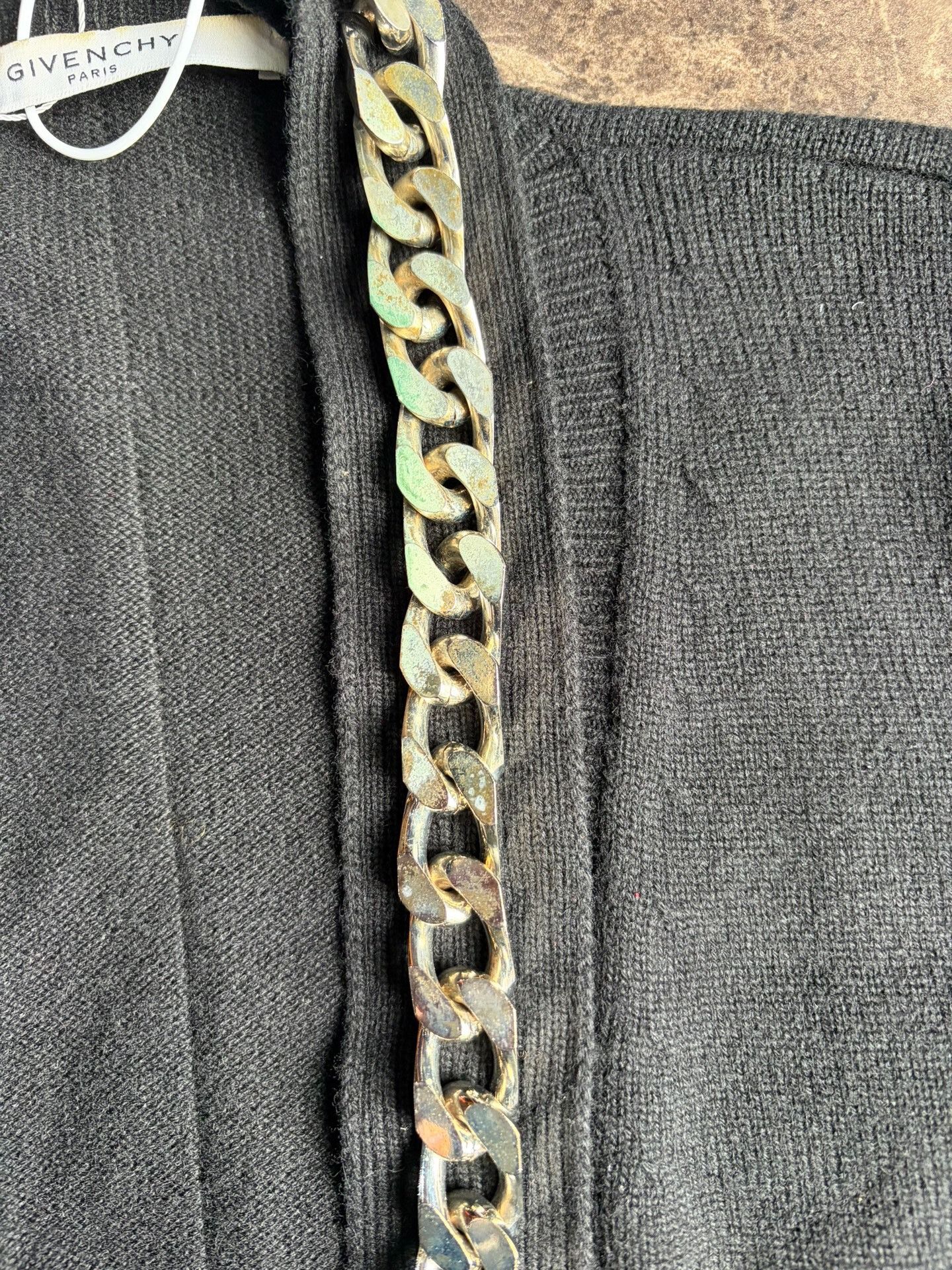 Givenchy Givenchy Runway Chain Knit Cardigan Size US L / EU 52-54 / 3 - 3 Thumbnail