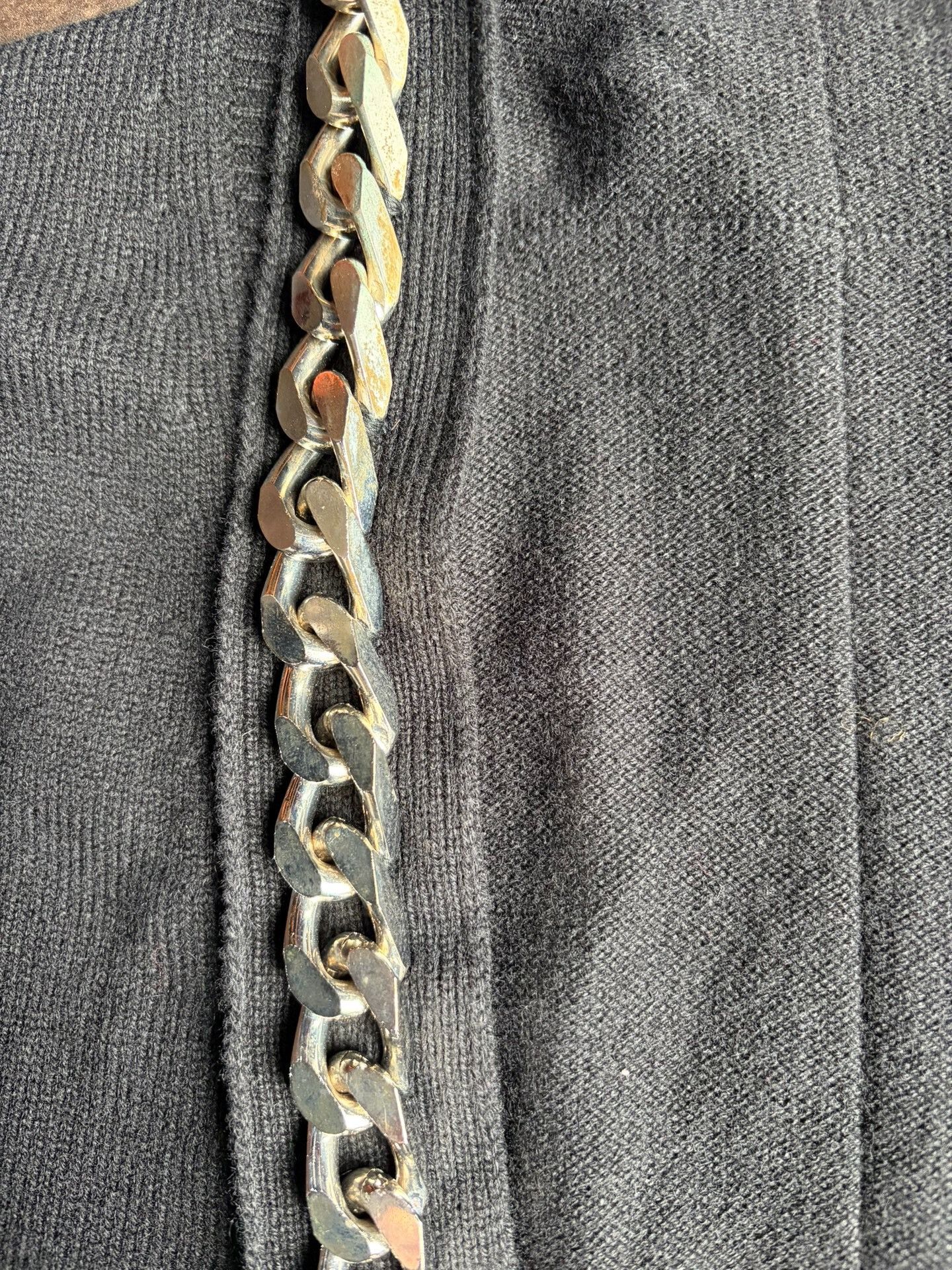 Givenchy Givenchy Runway Chain Knit Cardigan Size US L / EU 52-54 / 3 - 4 Thumbnail