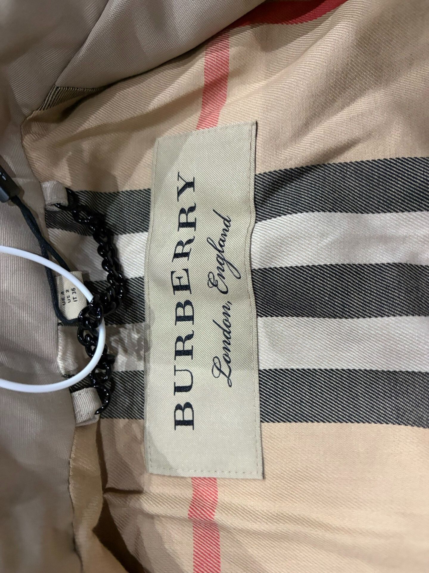 Burberry Burberry Solid Lapel Double-Breasted Coat Size S / US 4 / IT 40 - 6 Thumbnail