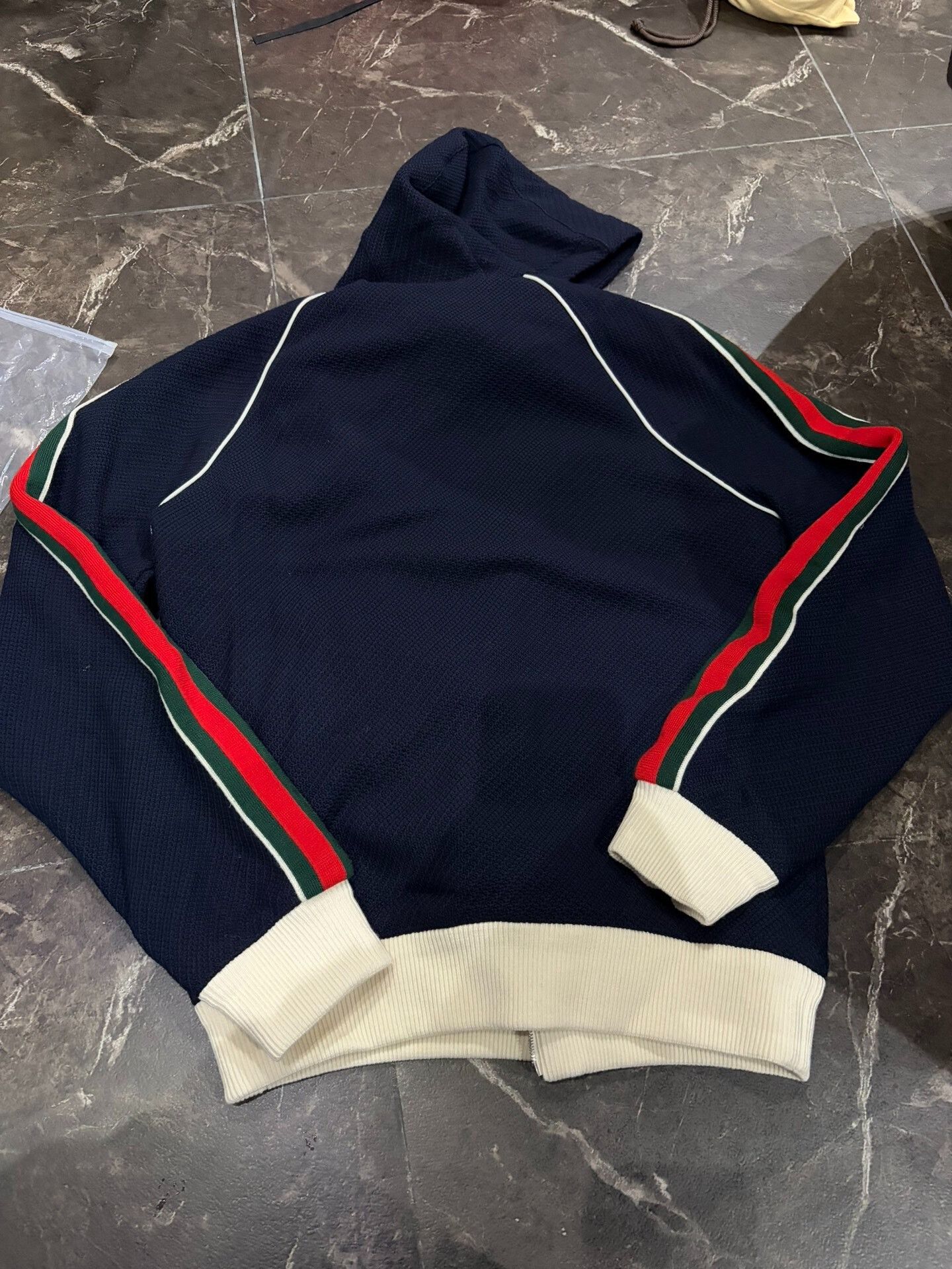 Gucci Gucci Double G Embroidered Wool Hooded Coat Size US XS / EU 42 / 0 - 7 Thumbnail