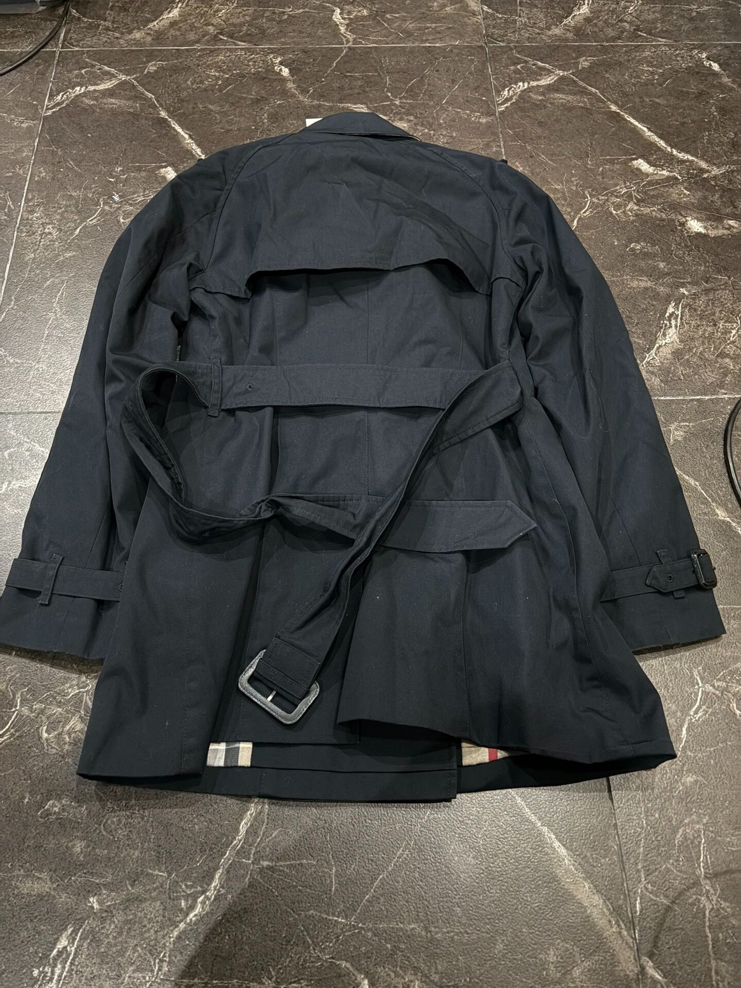 Burberry Burberry Classic Black Trench Coat UK8 Size S / US 4 / IT 40 - 6 Thumbnail