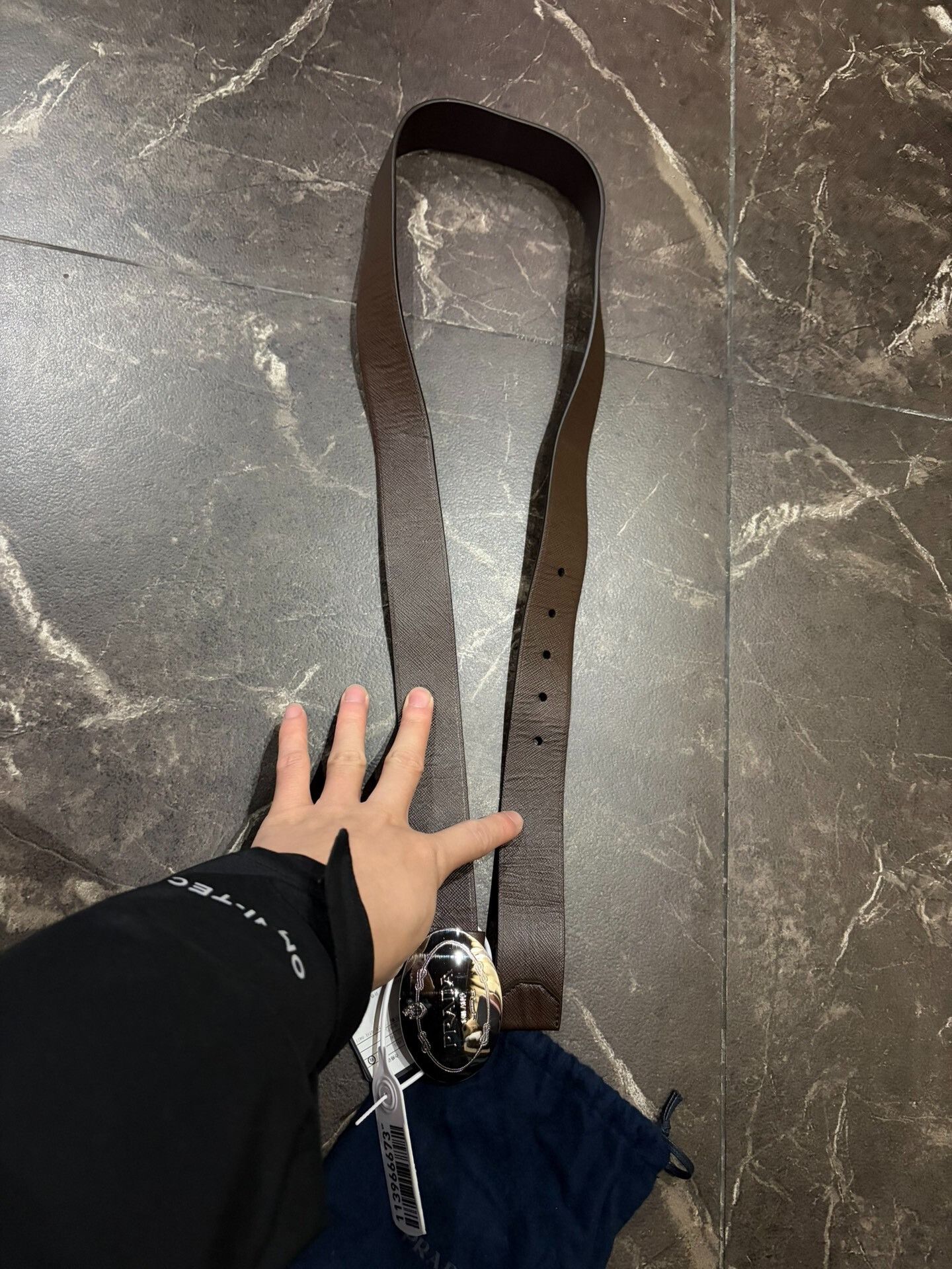 Prada Prada Men's Leather Belt Size ONE SIZE - 2 Thumbnail