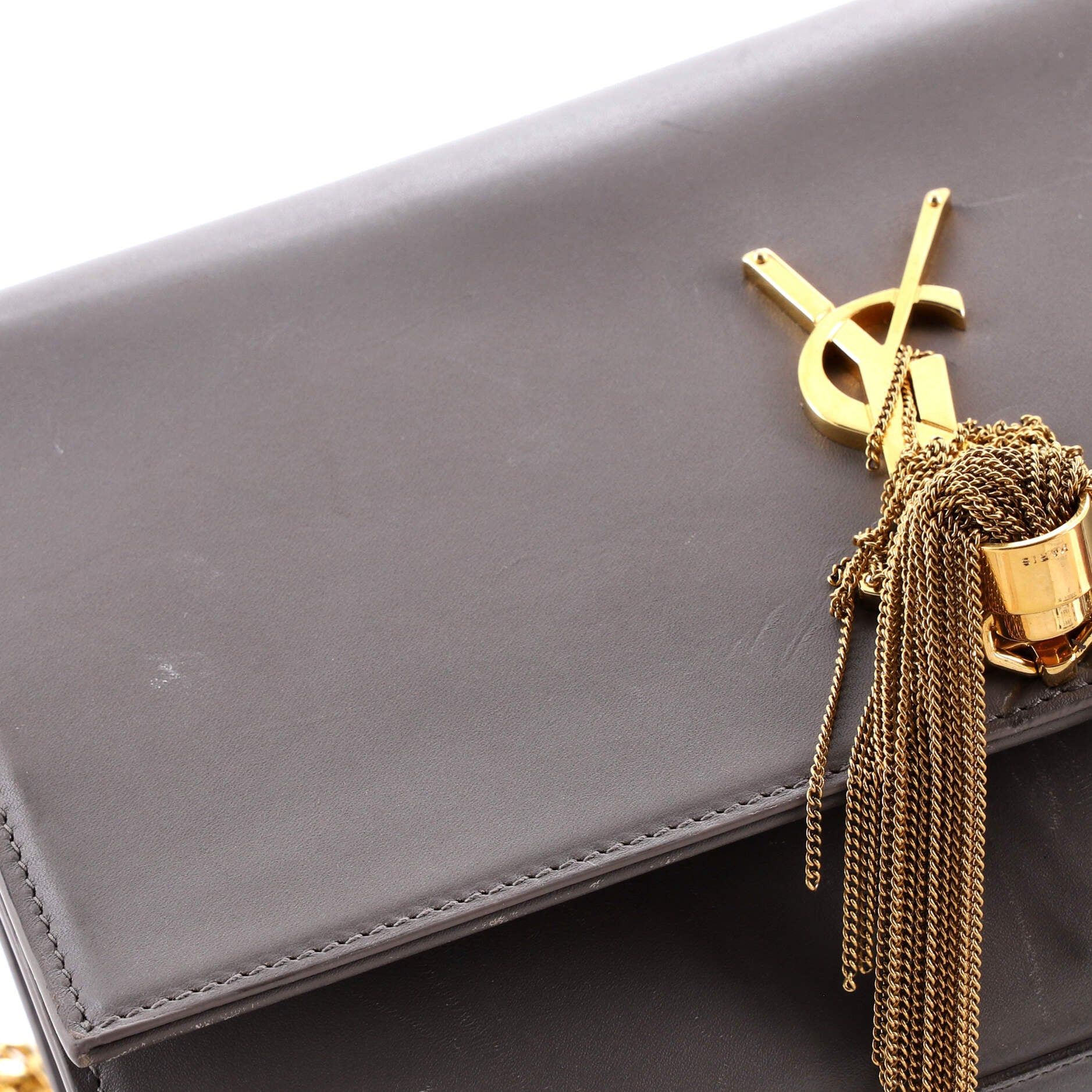 Saint Laurent Paris Classic Monogram Tassel Crossbody Bag Size ONE SIZE - 7 Thumbnail