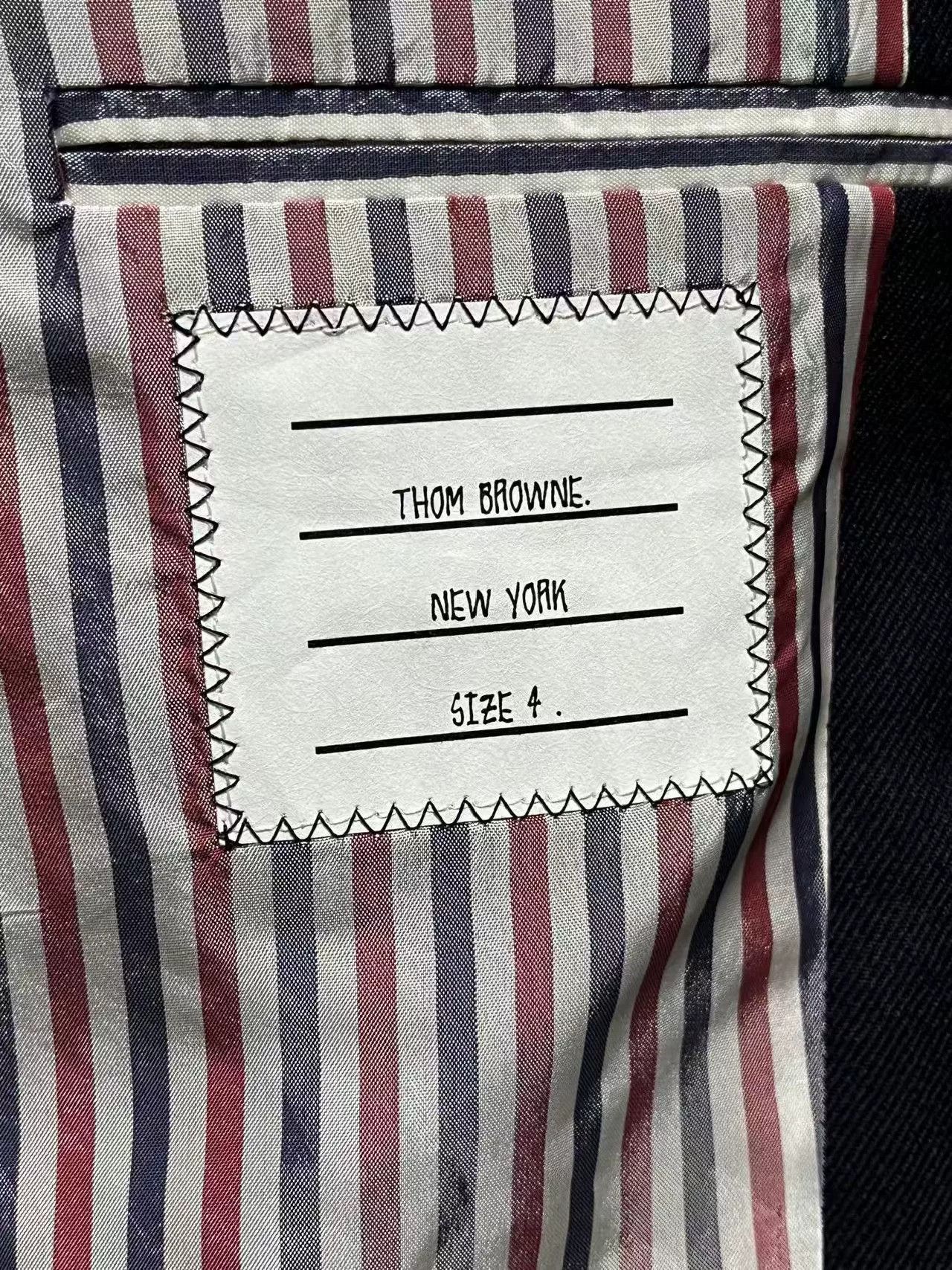 Thom Browne Thom Browne Navy Wool Suit for Men Size US XL / EU 56 / 4 - 6 Thumbnail