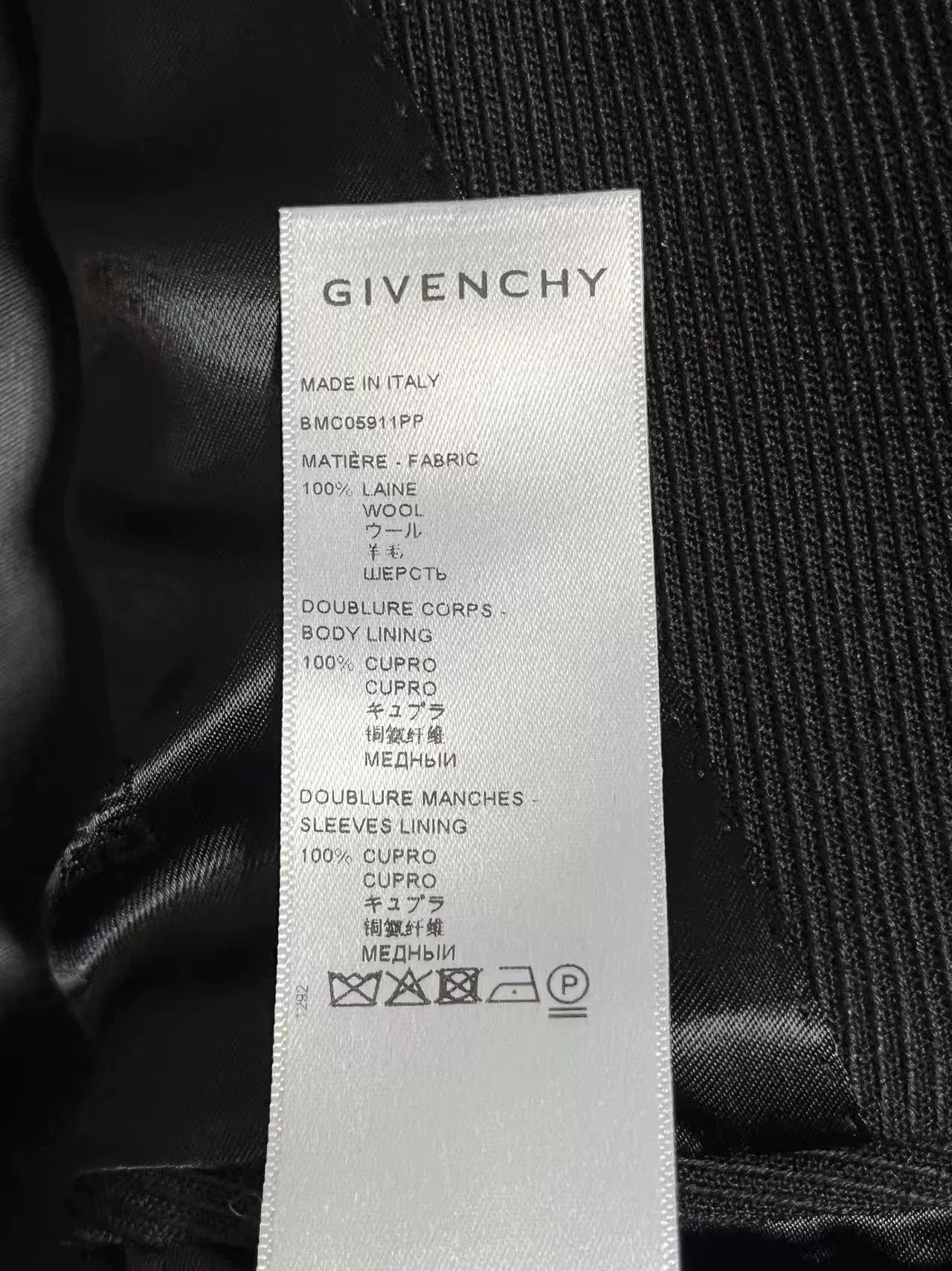 Givenchy Givenchy Black Wool Coat for Men Size US M / EU 48-50 / 2 - 5 Thumbnail
