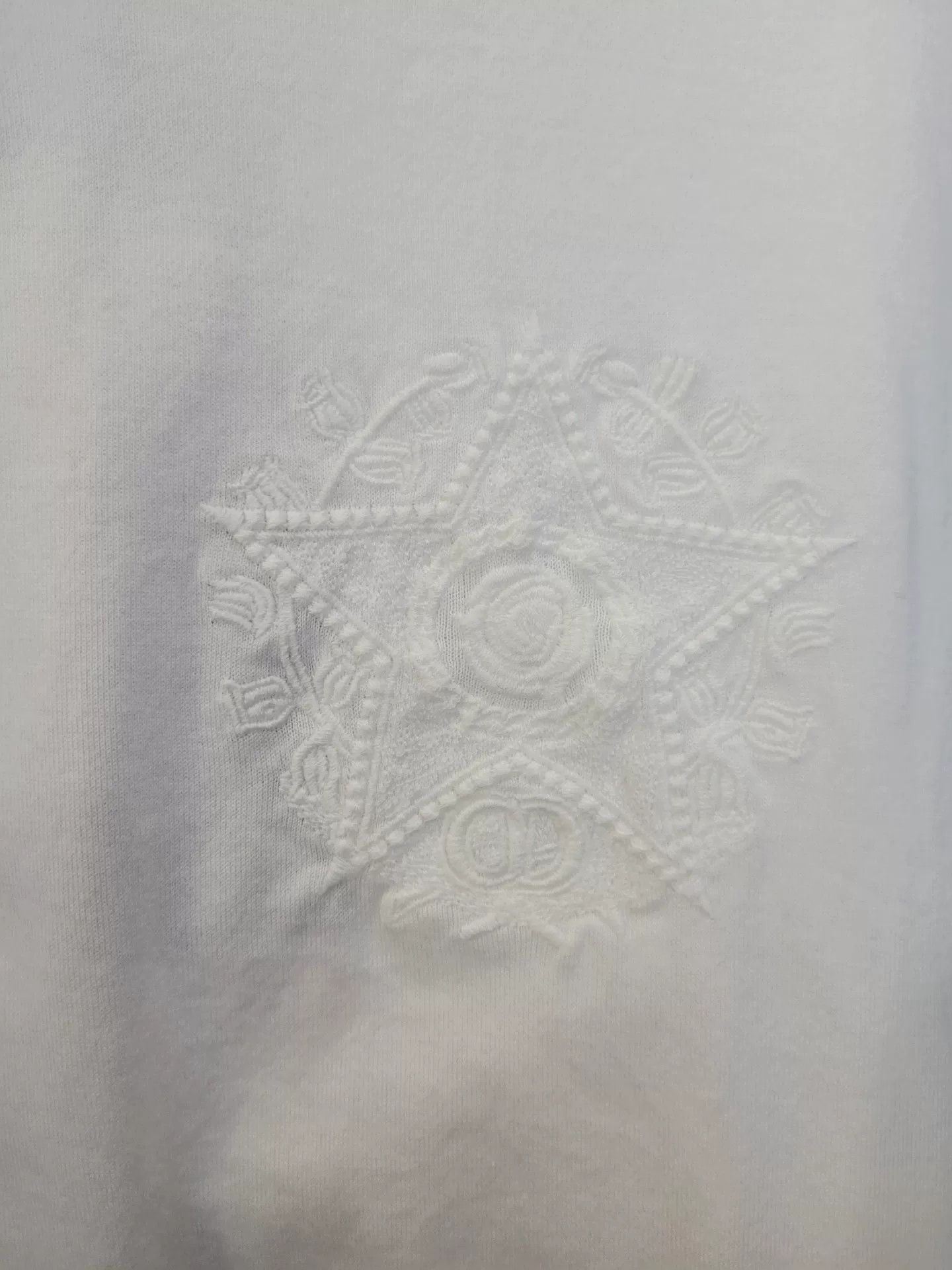 Dior White Embroidered Logo T-Shirt by Dior Size US XXL / EU 58 / 5 - 5 Thumbnail