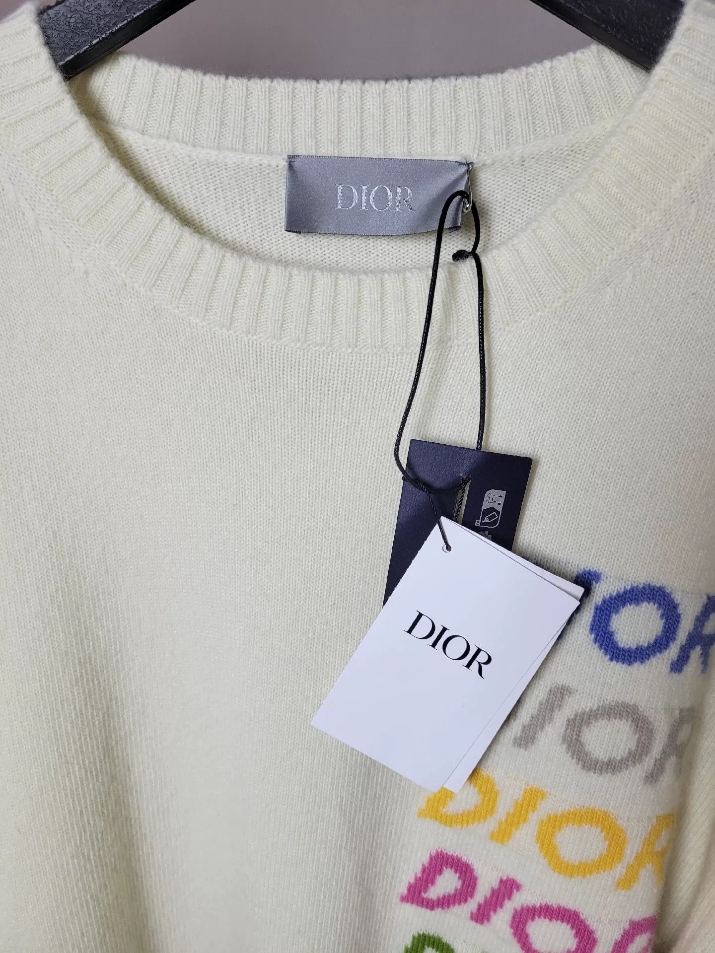 Dior Dior Rainbow Logo Sweater Size US XL / EU 56 / 4 - 5 Thumbnail