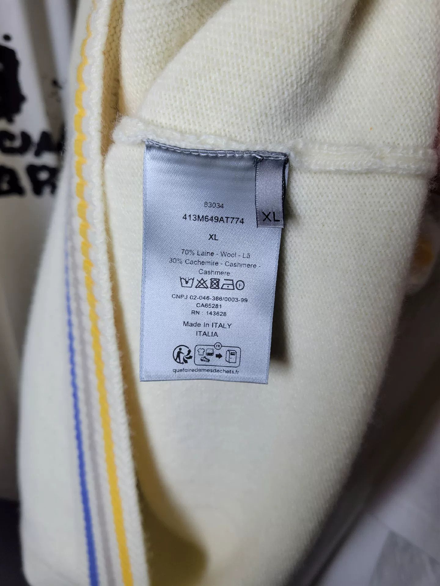 Dior Dior Rainbow Logo Sweater Size US XL / EU 56 / 4 - 6 Thumbnail