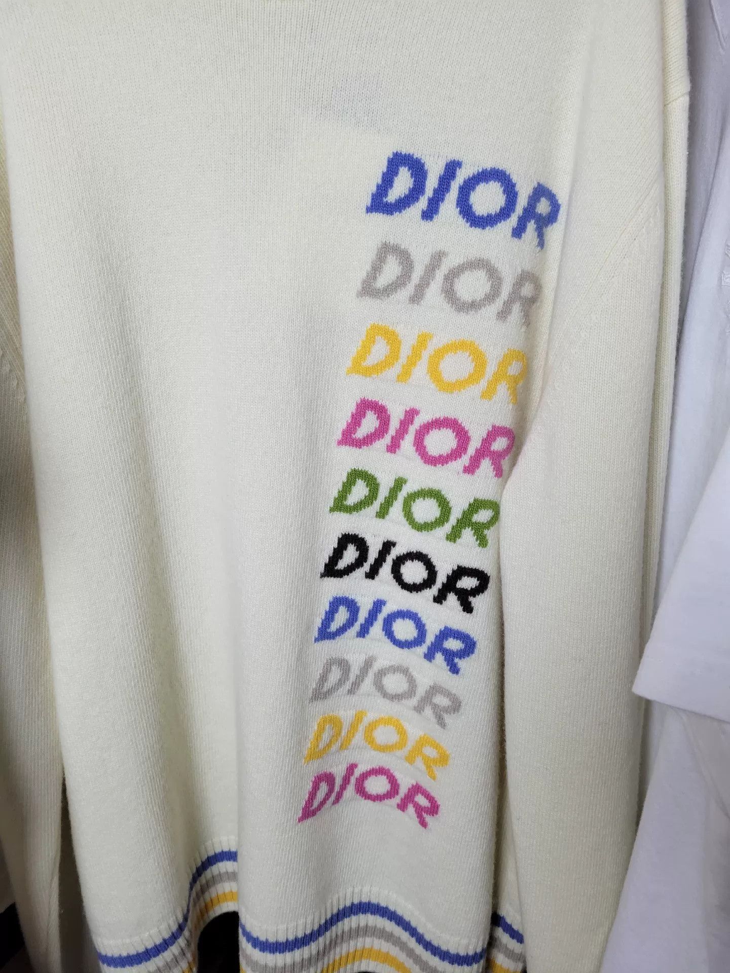 Dior Dior Rainbow Logo Sweater Size US XL / EU 56 / 4 - 2 Thumbnail
