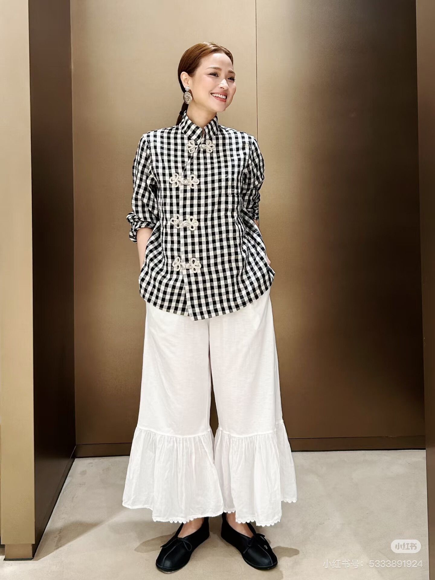 45rpm Linen New Chinese Style Shirt Size M / US 6-8 / IT 42-44 - 2 Thumbnail