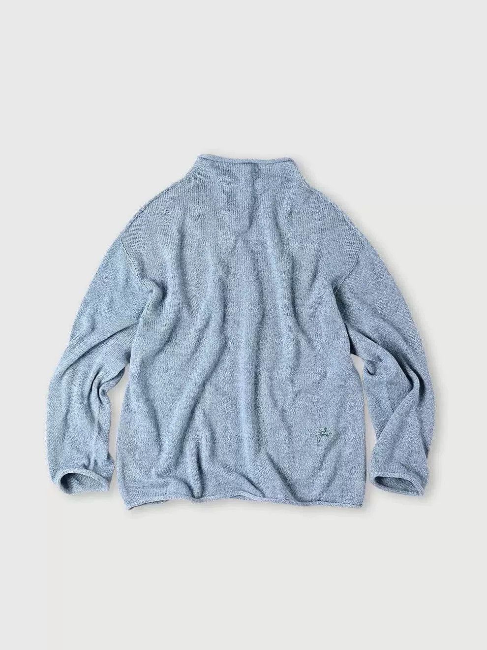 45rpm Blue Knit Sweater for Transitional Weather Size L / US 10 / IT 46 - 2 Thumbnail