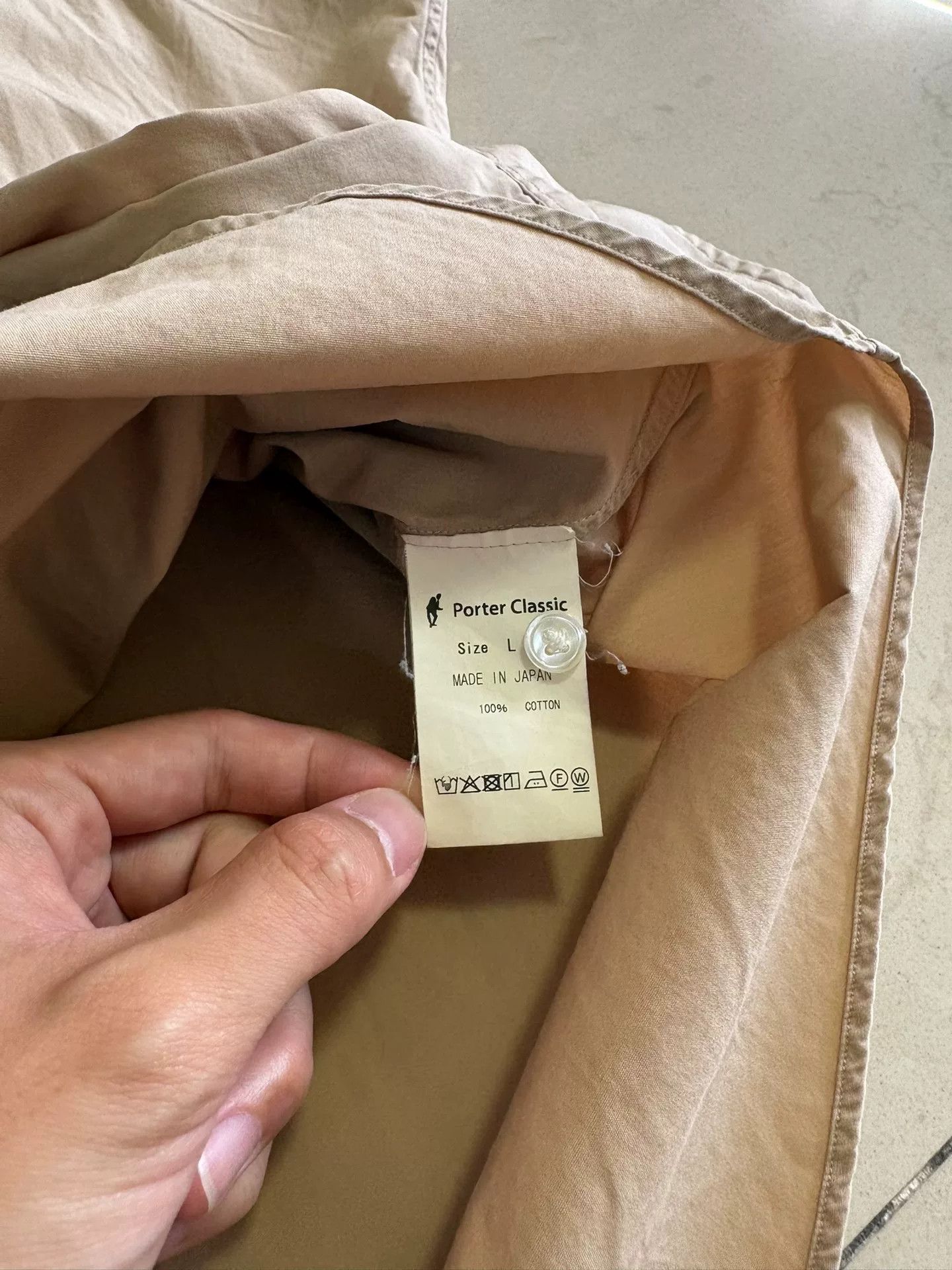 Porter Classic Porter Classic Roll Up Shirt in Khaki Size US L / EU 52-54 / 3 - 2 Thumbnail
