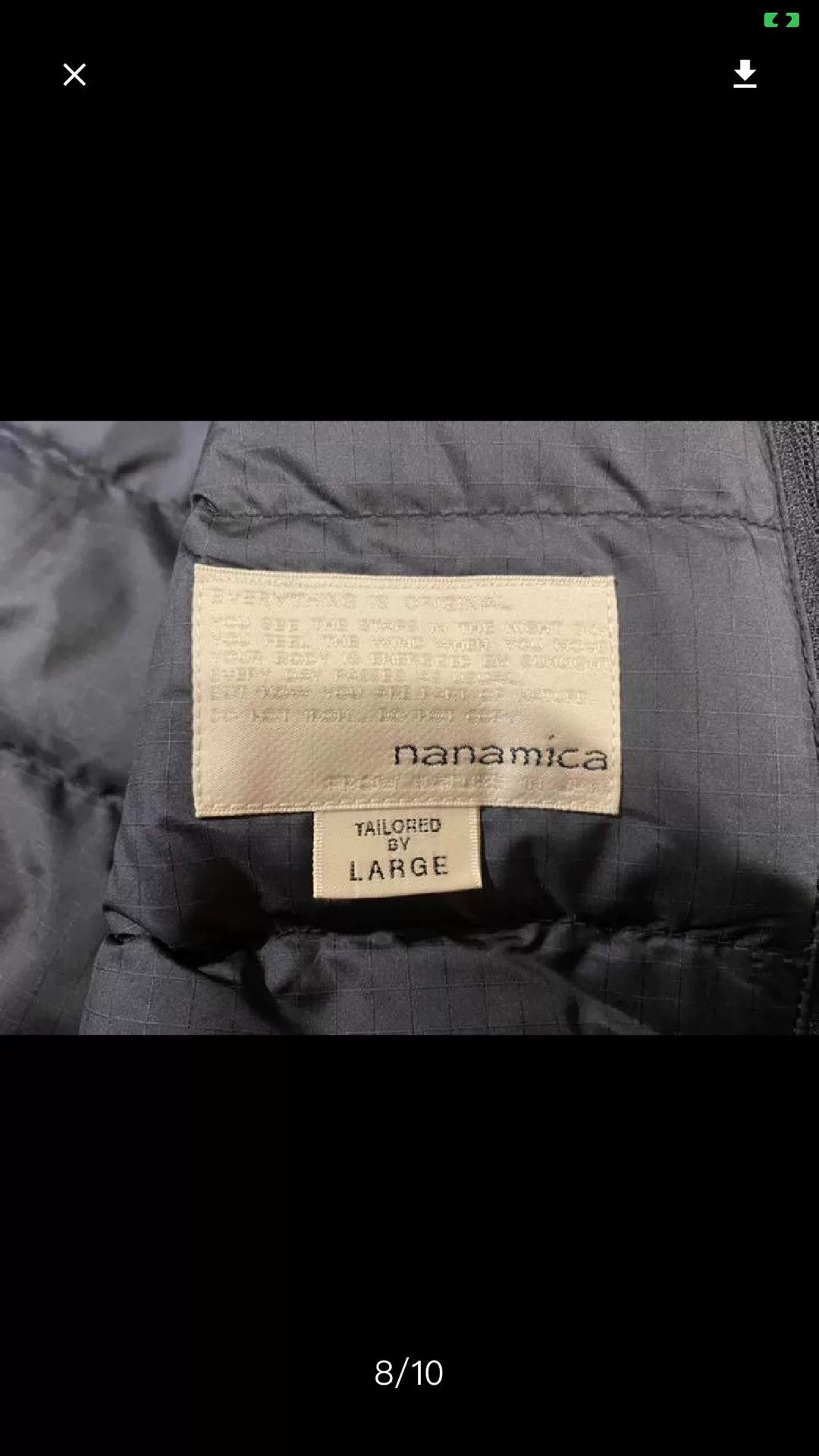 Nanamica Dock Down Jacket Nanamica Indigo Blue Size US L / EU 52-54 / 3 - 6 Thumbnail