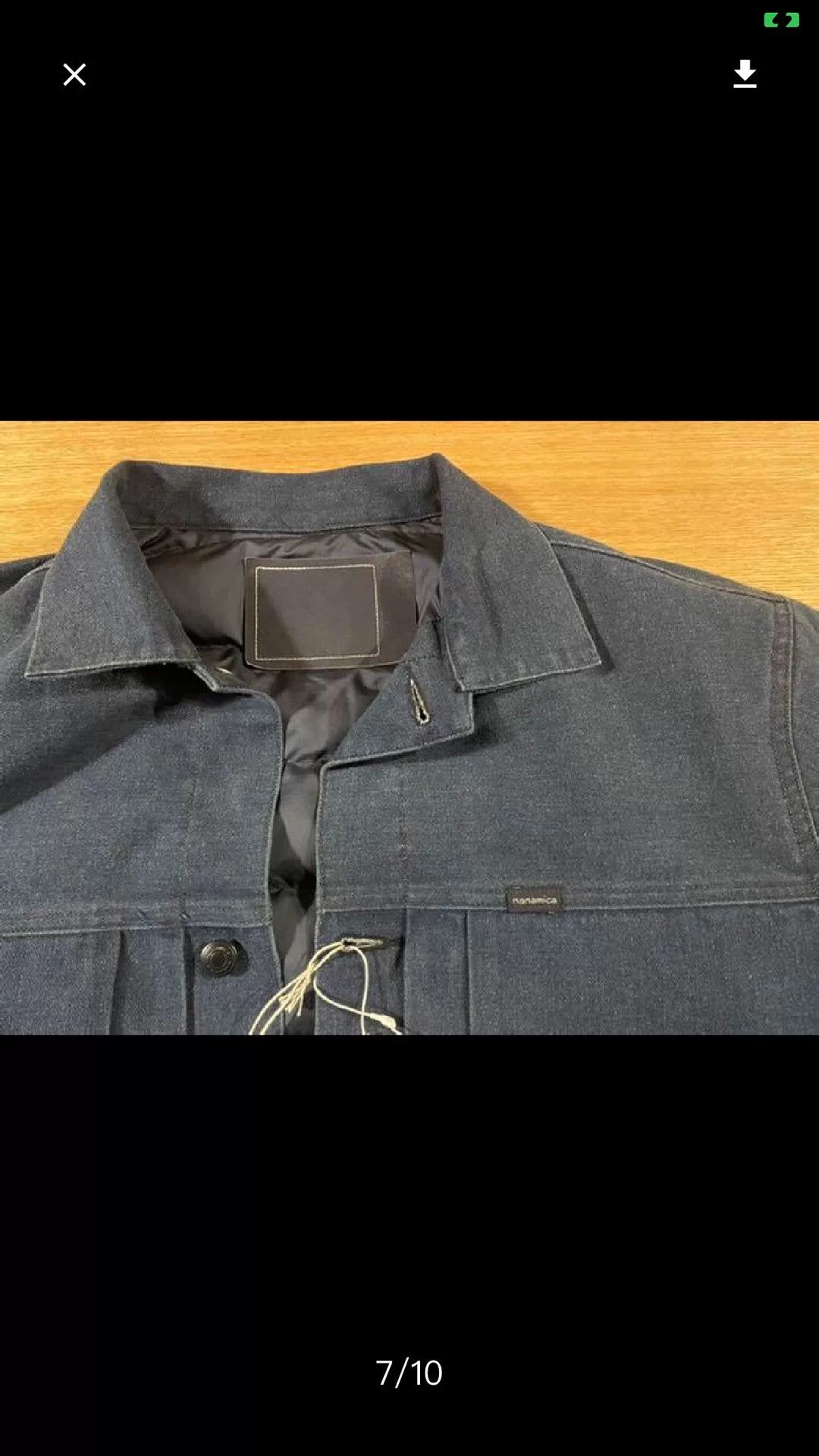Nanamica Dock Down Jacket Nanamica Indigo Blue Size US L / EU 52-54 / 3 - 5 Thumbnail