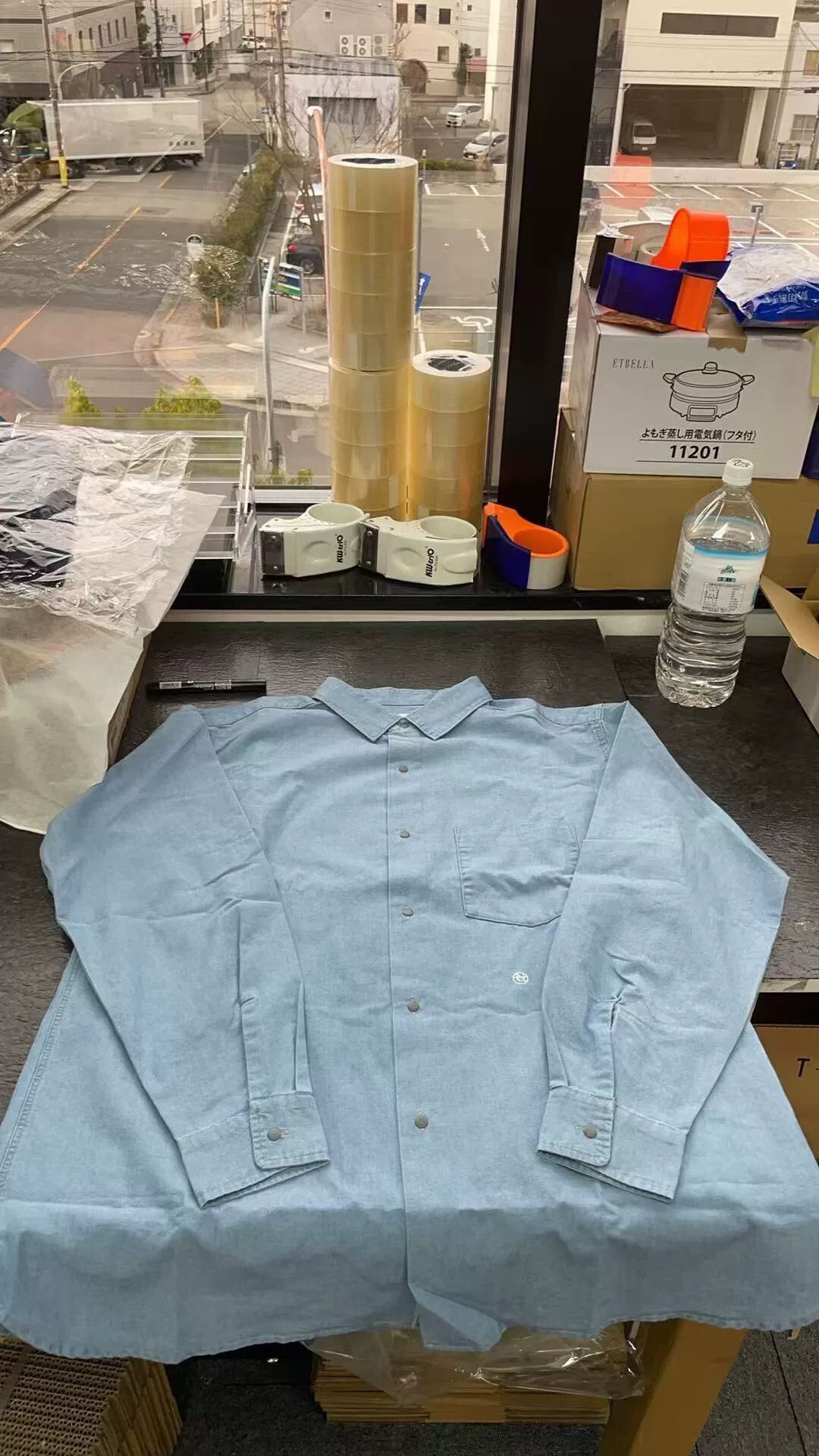 Nanamica Nanamica Regular Collar Chambray Shirt Size US M / EU 48-50 / 2 - 3 Thumbnail